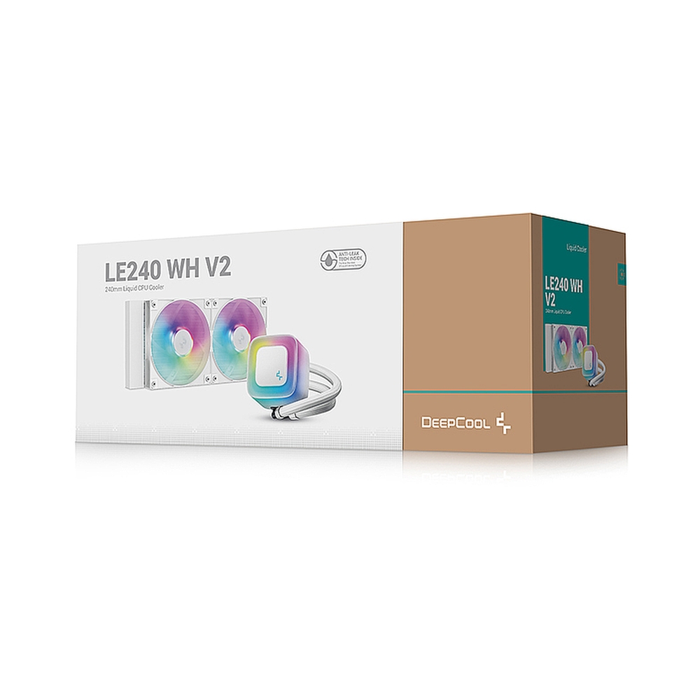 Система жидкостного охлаждения DeepСool LE240 V2 WH [R-LE240-WHAMMN-G-2] — KSKSHOP.RU