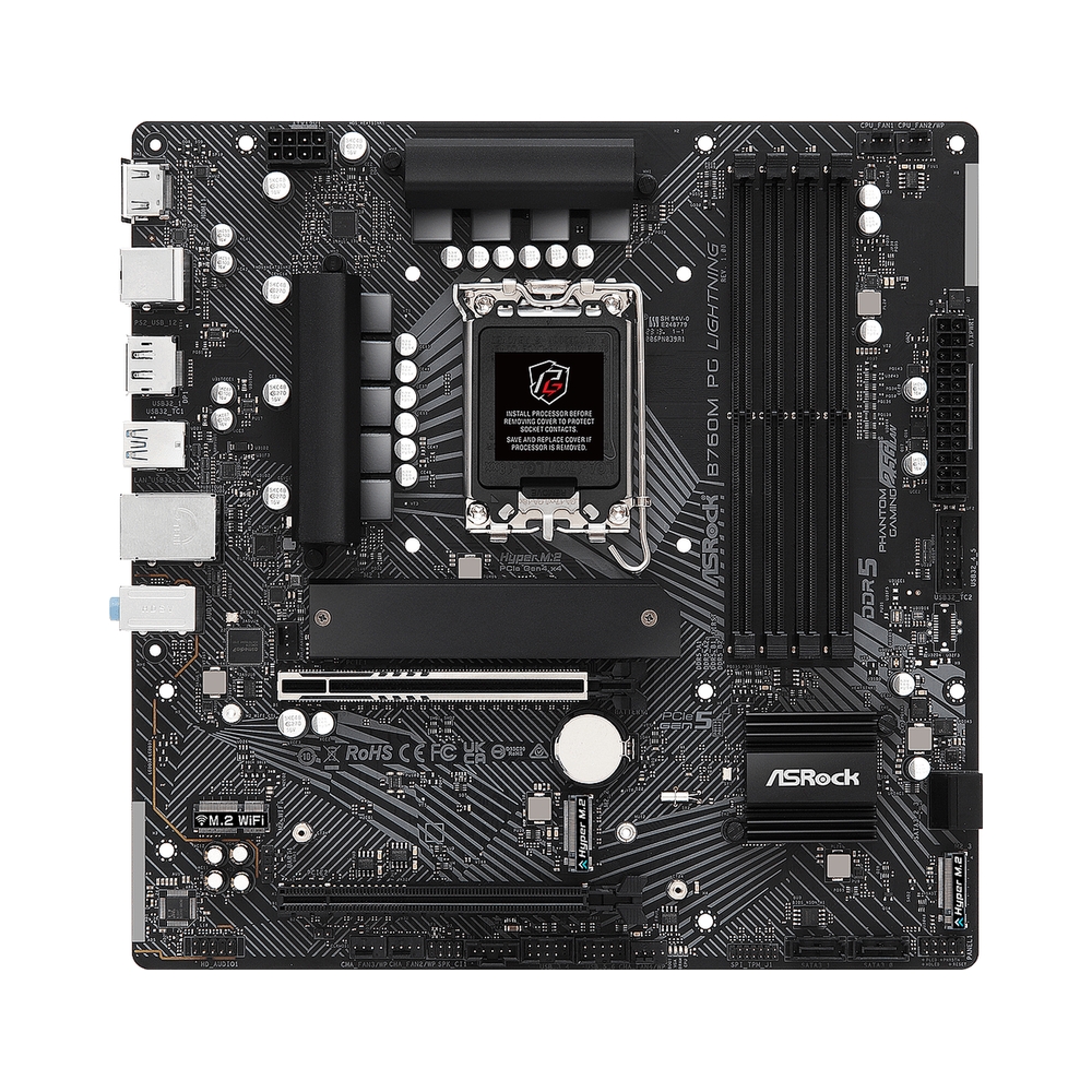 картинка Материнская плата ASRock B760M PG LIGHTNING 4xDDR5 от магазина Одежда+