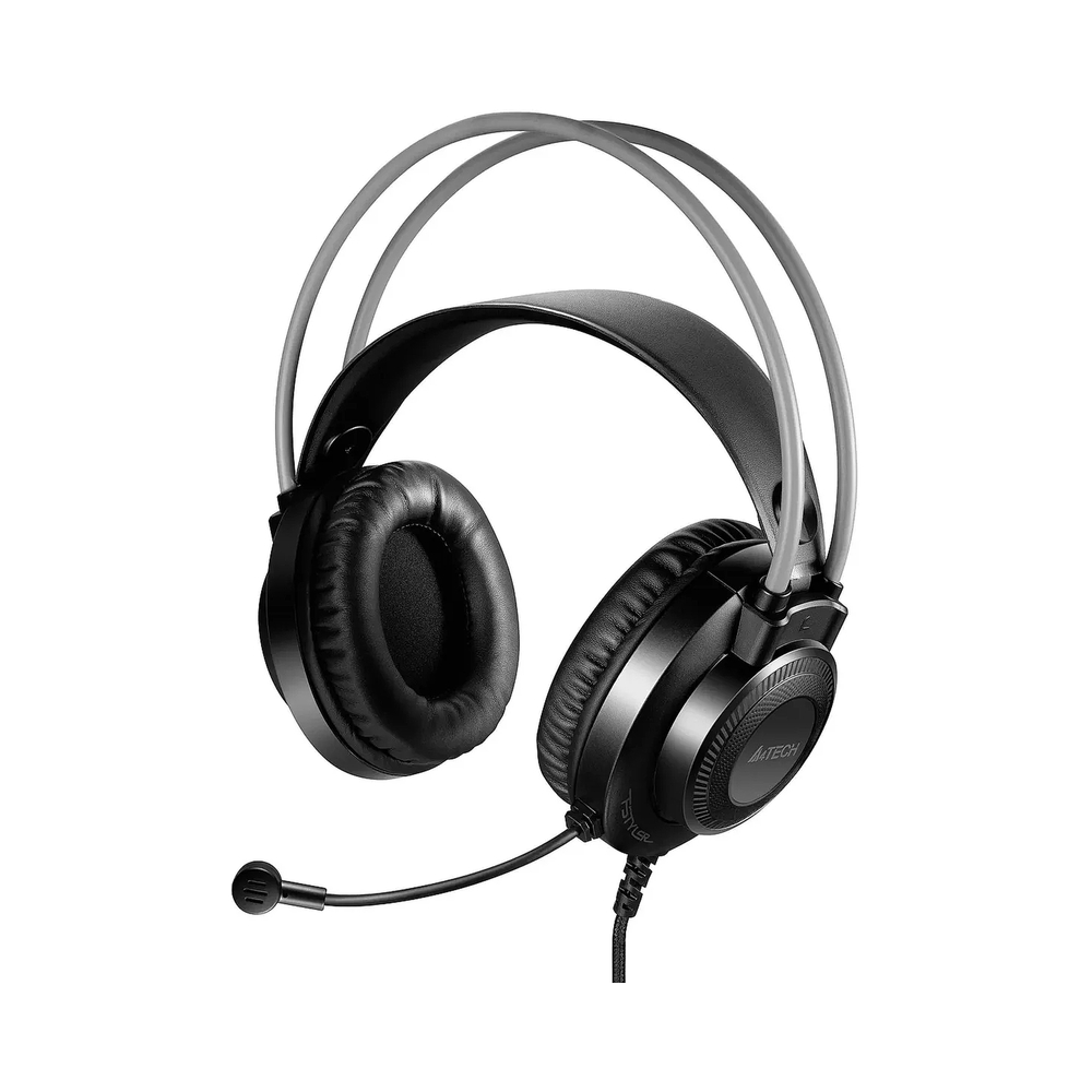 Наушники с микрофоном A4Tech Fstyler FH200i, серый — KSKSHOP.RU