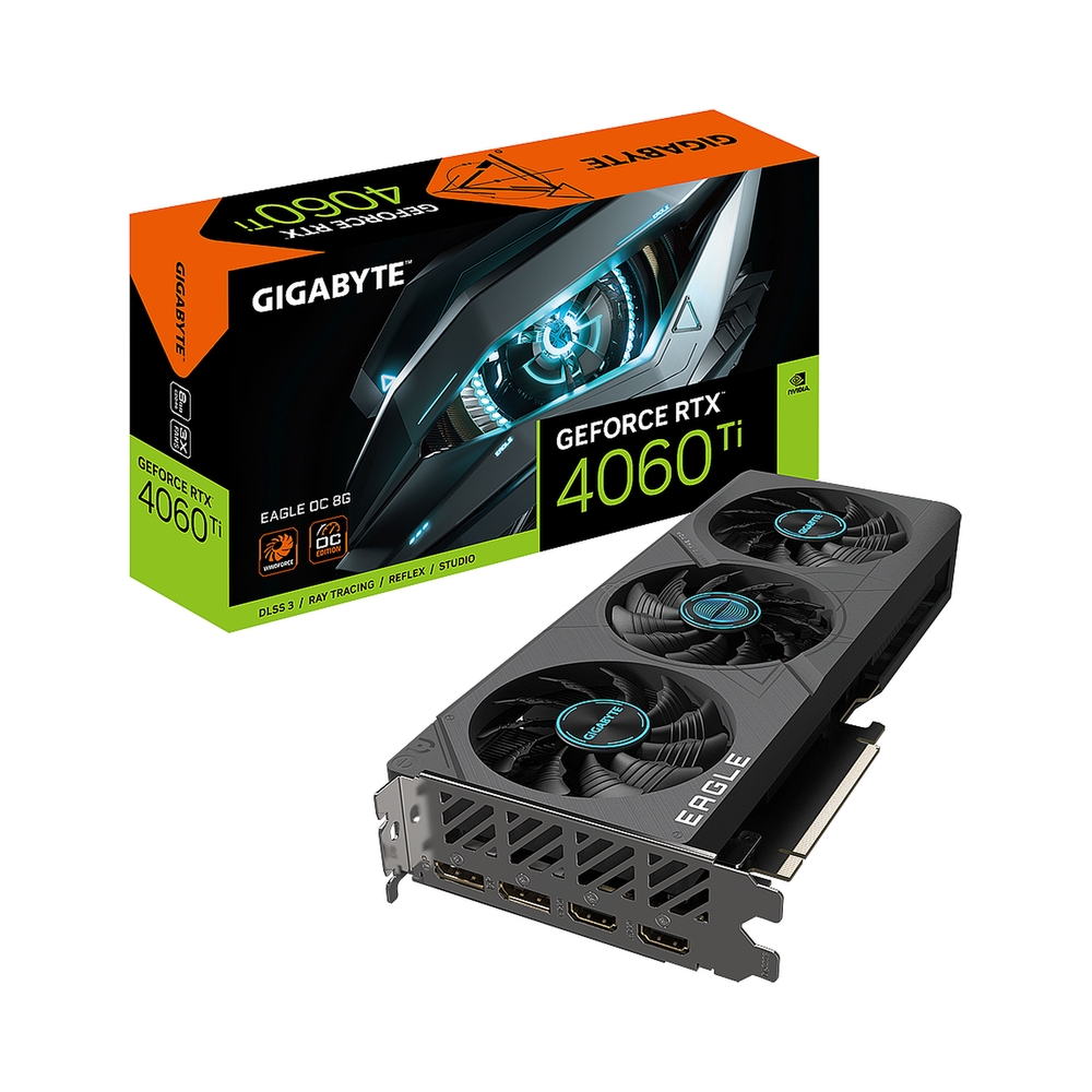 Видеокарта GIGABYTE GeForce RTX 4060 Ti EAGLE OC [GV-N406TEAGLE OC-8GD] — KSKSHOP.RU