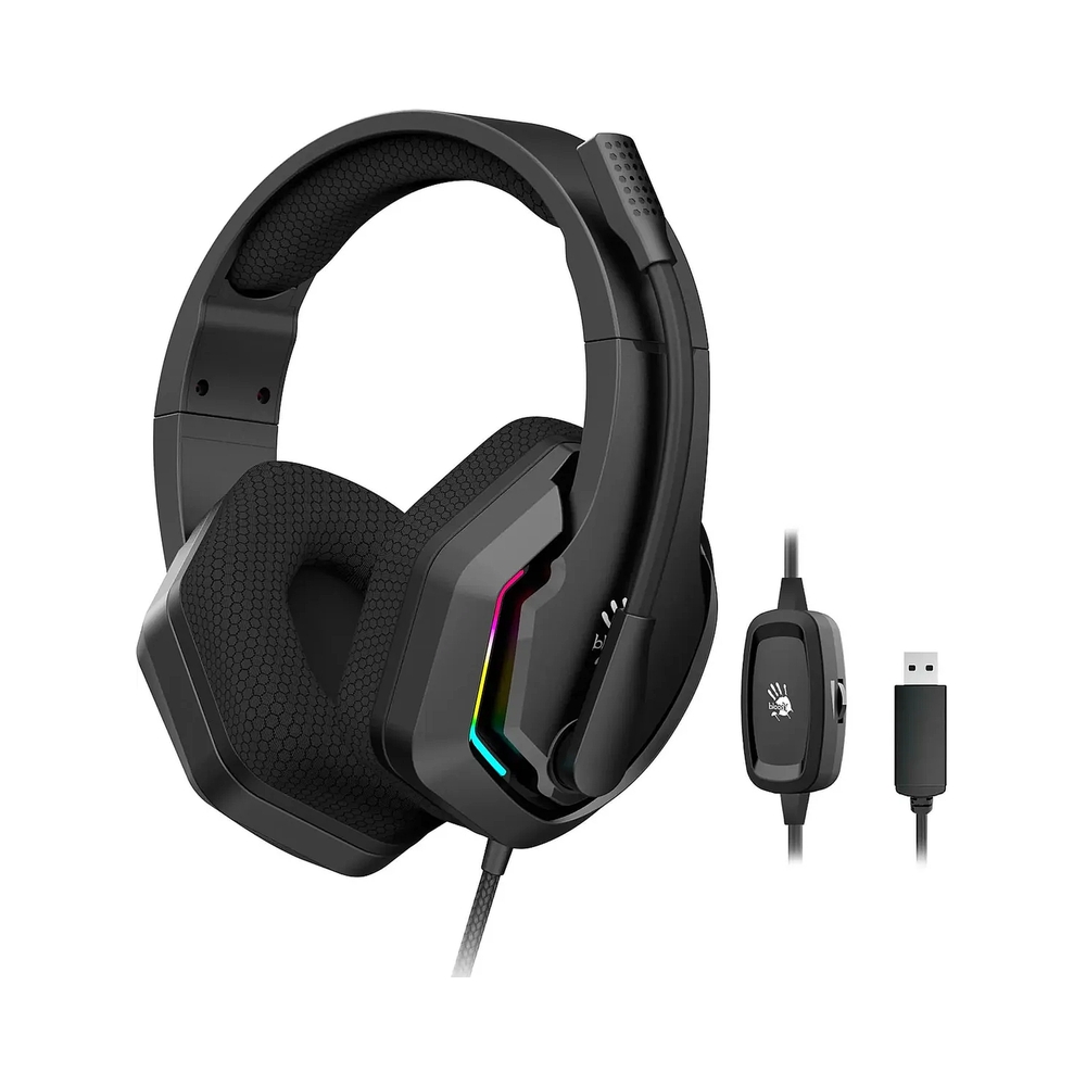 картинка Наушники с микрофоном A4Tech Bloody G260 черный 2м USB от магазина Одежда+