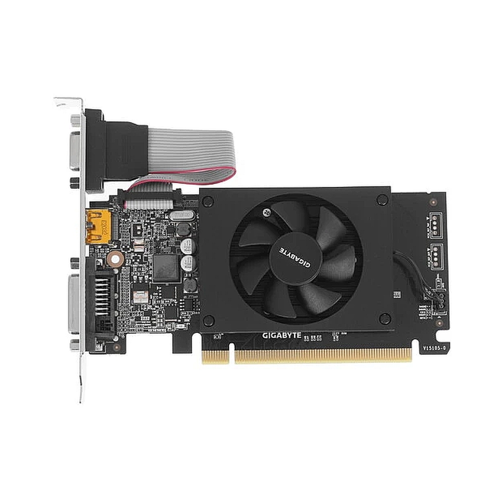 Видеокарта GIGABYTE GeForce GT 710 LP [GV-N710D3-2GL] — KSKSHOP.RU