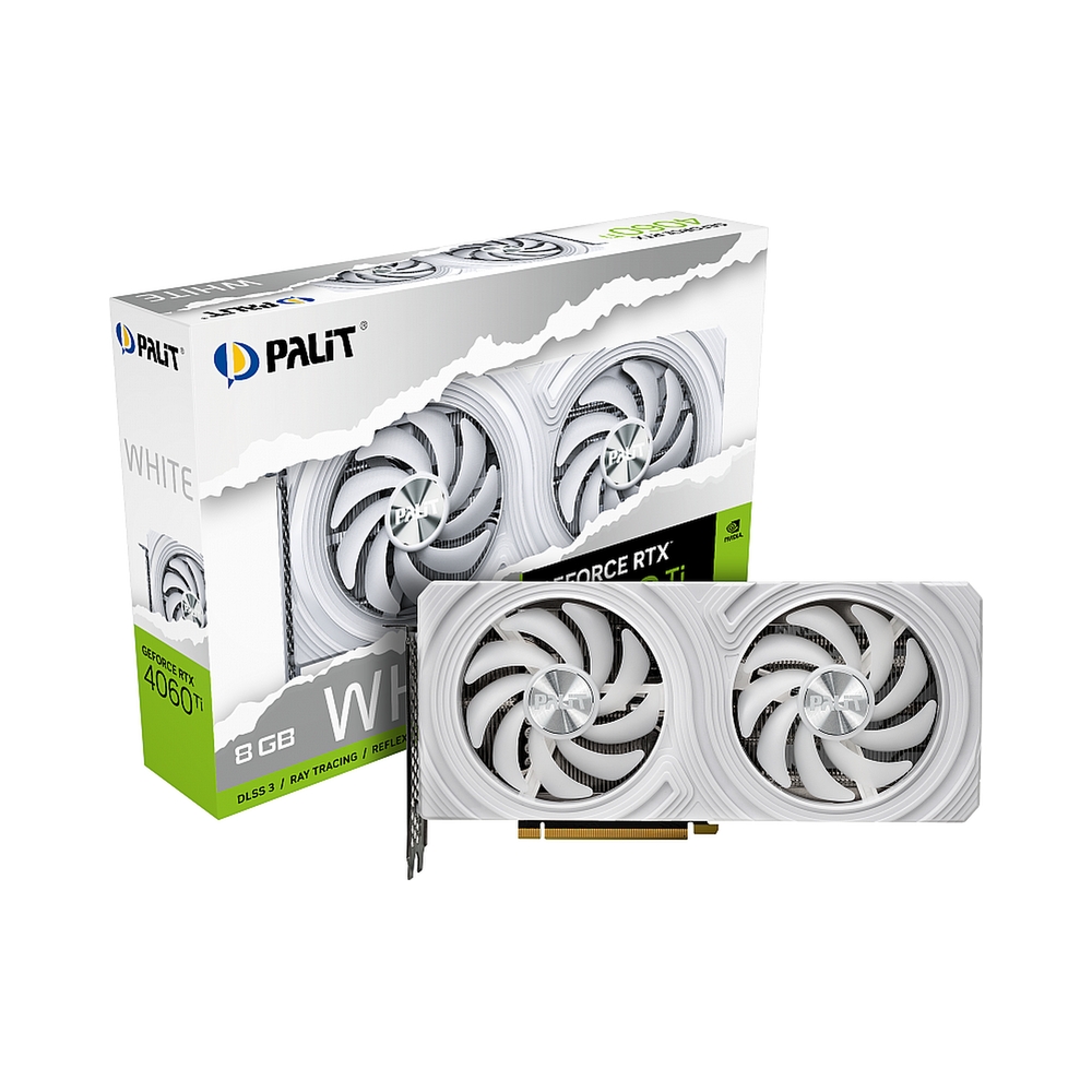 Видеокарта Palit GeForce RTX 4060 Ti White [NE6406T019P1-1048L] — KSKSHOP.RU