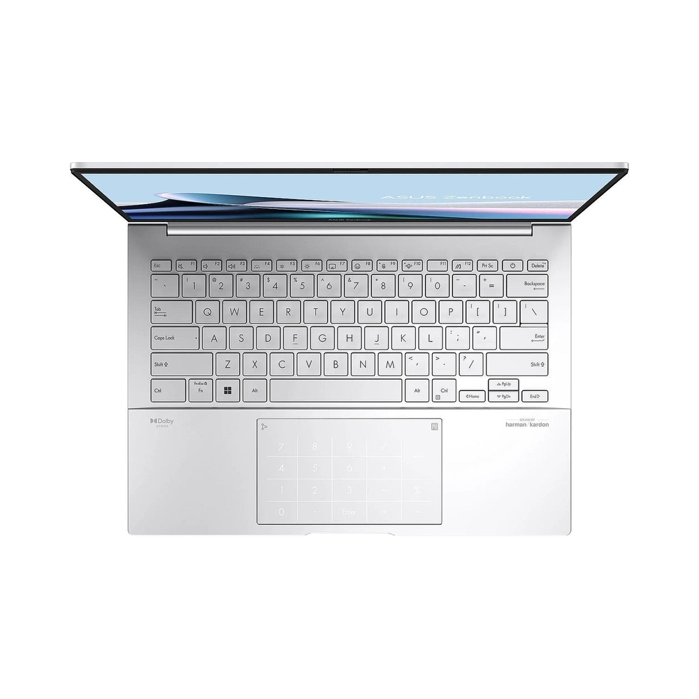 Ноутбук Asus Zenbook 14 UX3405MA-QD488W Core Ultra 7 155H 16Gb SSD1Tb Intel Arc 14" OLED FHD+ (1920x1200) Windows 11 Home silver WiFi BT Cam Bag (90NB11R2-M00SS0) — KSKSHOP.RU