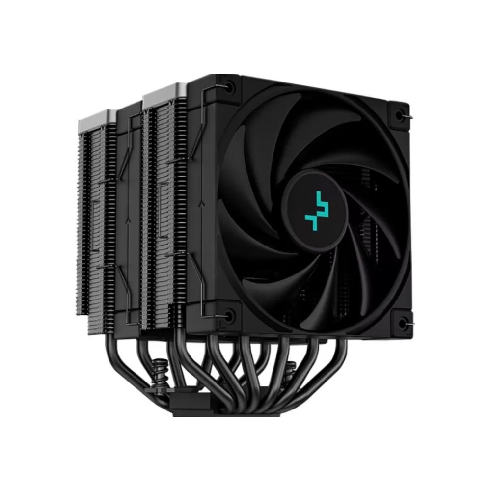 [Б/У] Кулер для процессора Deepcool AK620 ZERO DARK (2*120mm fan, 500-1850rpm, 68.99 CFM, 28dBA, 4-pin PWM) [R-AK620-BKNNMT-G-1] — KSKSHOP.RU