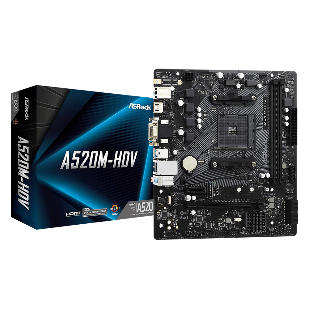 Материнская плата Asrock A520M-HDV — KSKSHOP.RU