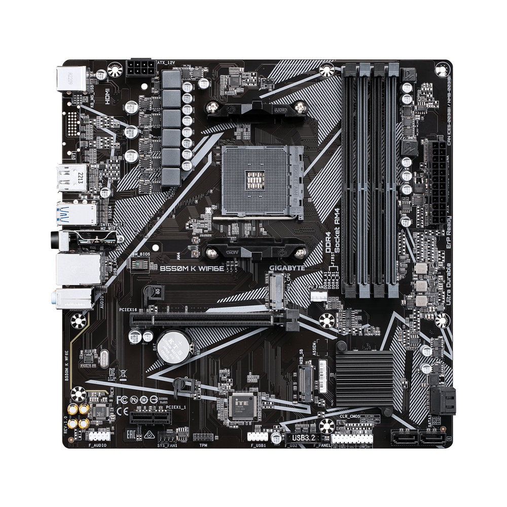 Материнская плата GIGABYTE B550M K WF6E — KSKSHOP.RU