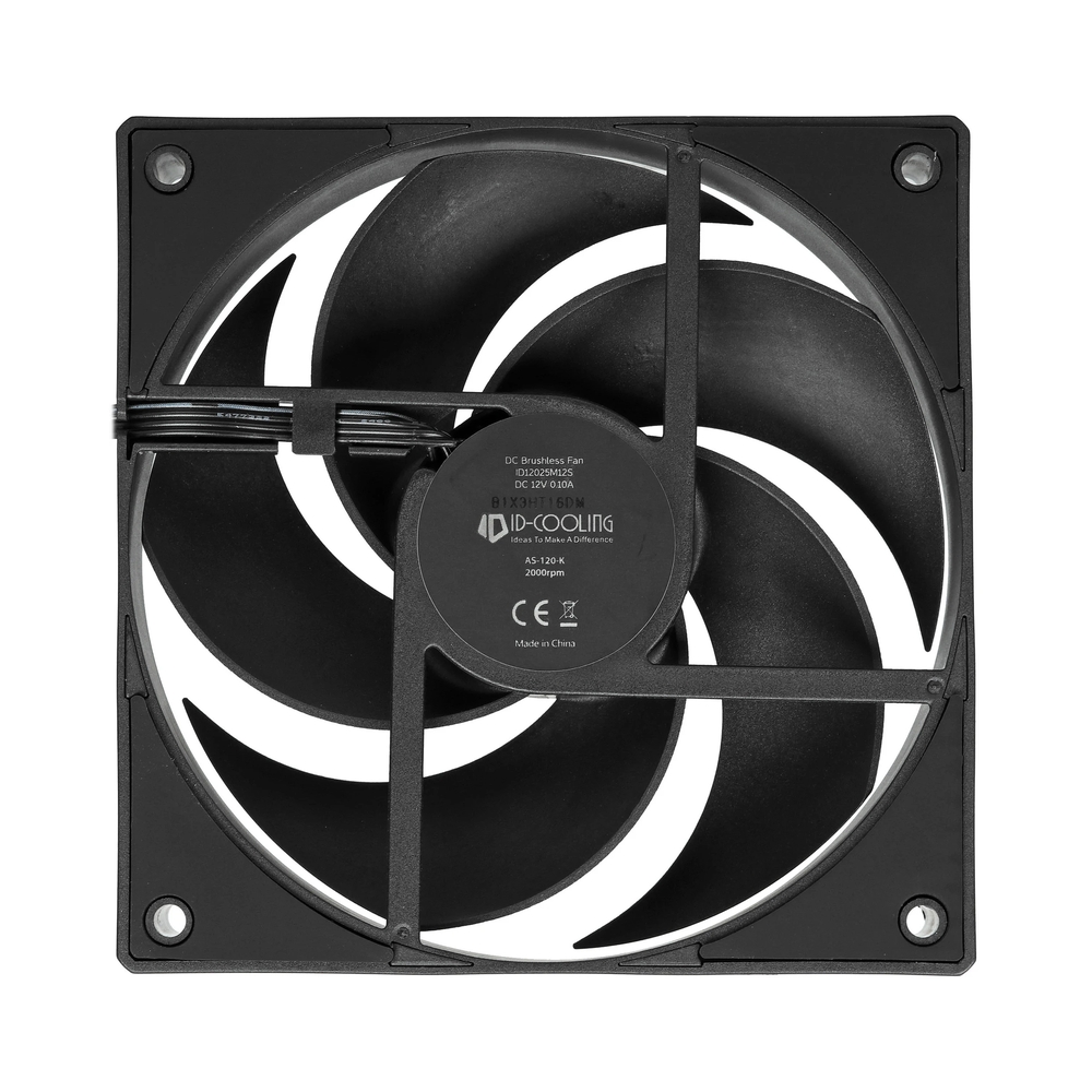 Вентилятор для корпуса ID-COOLING AS-120-K, черный — KSKSHOP.RU