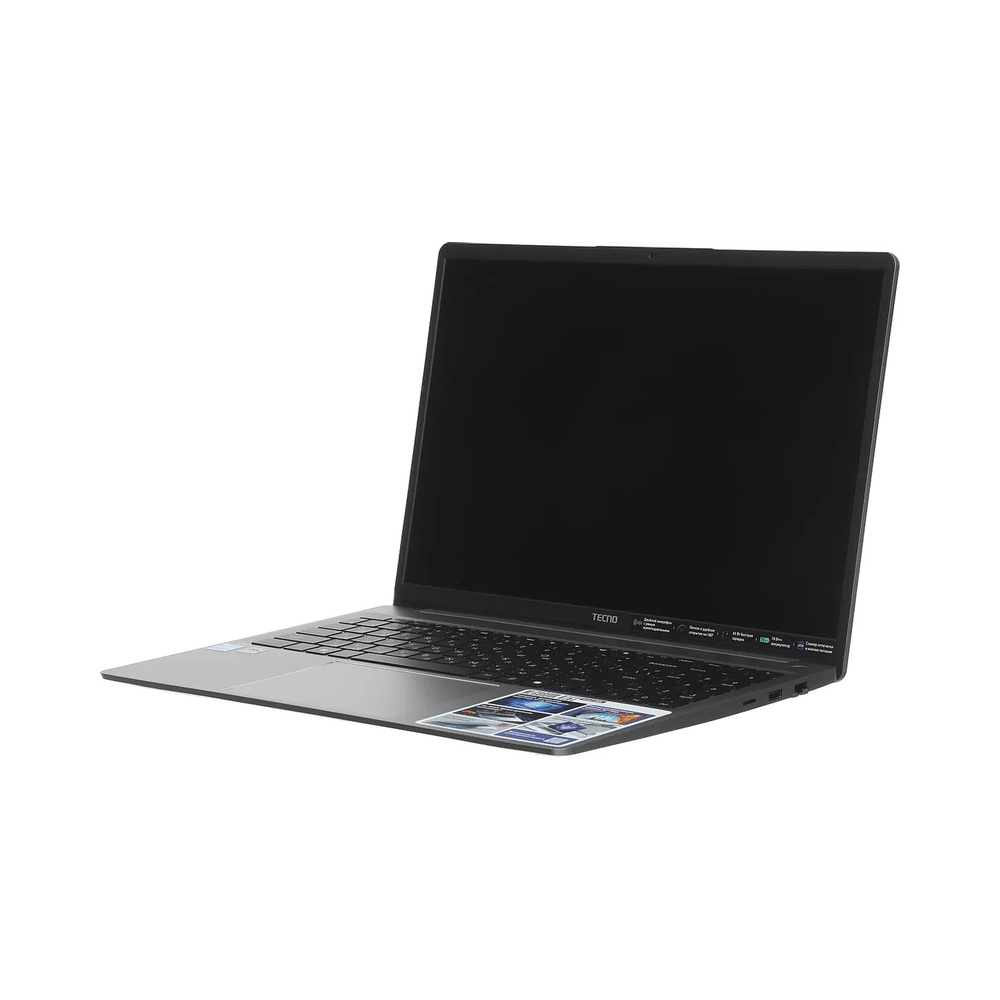 Ноутбук Tecno MegaBook K16SAA Core i5 13420H 8Gb SSD512Gb Intel UHD Graphics 16" IPS WUXGA (1920x1200) Windows 11 Home grey WiFi BT Cam 6060mAh (71005000618) — KSKSHOP.RU