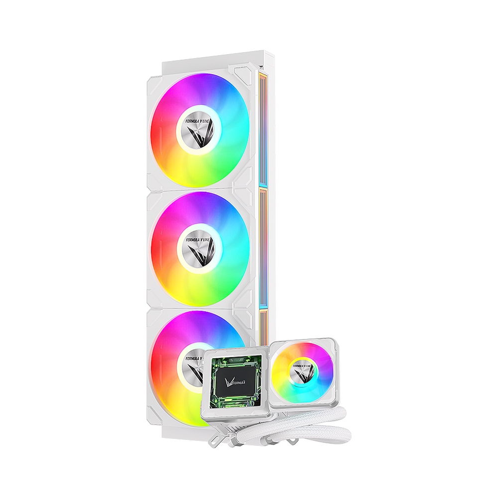 Система жидкостного охлаждения Formula V Line Cryo Wing Digi 360 WH, белый — KSKSHOP.RU