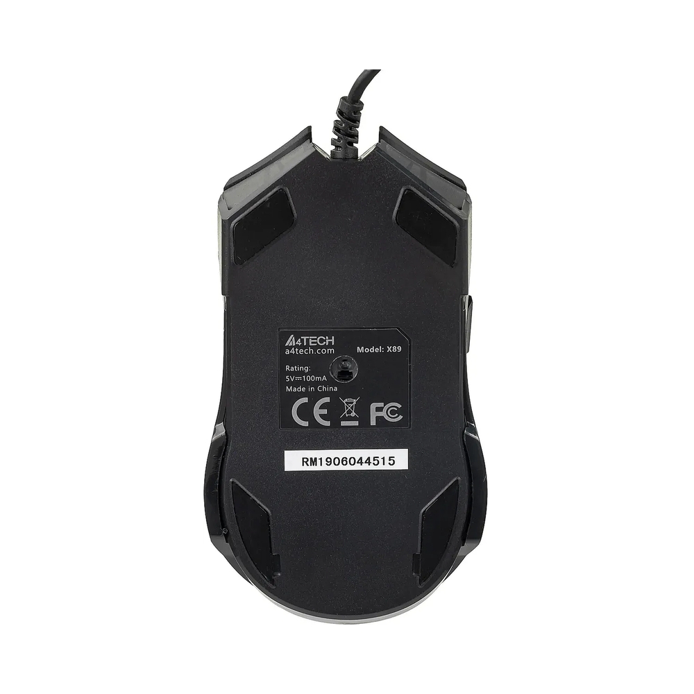 Мышь проводная A4Tech X89, черный — KSKSHOP.RU