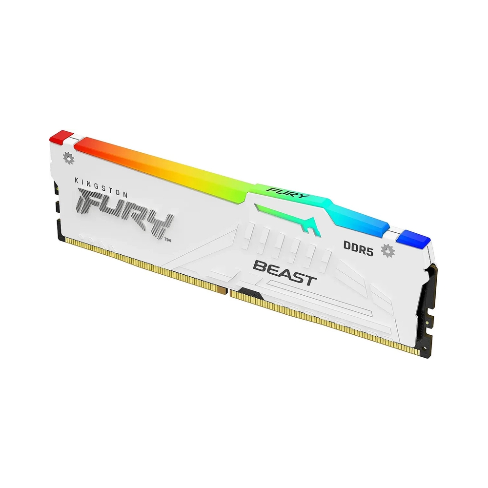 Оперативная память Kingston FURY Beast White RGB [KF552C40BWA-16] 16GB D5 — KSKSHOP.RU