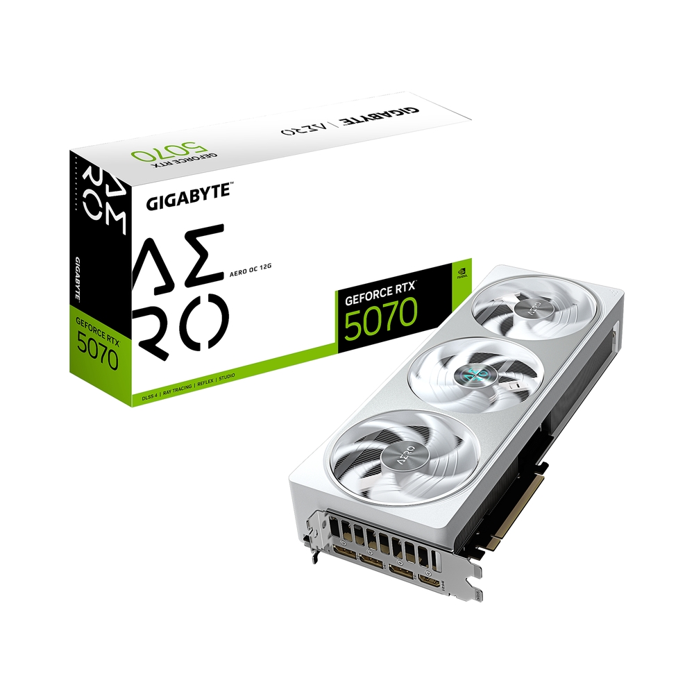 Видеокарта GIGABYTE GeForce RTX 5070 AERO OC [GV-N5070AERO OC-12GD] — KSKSHOP.RU