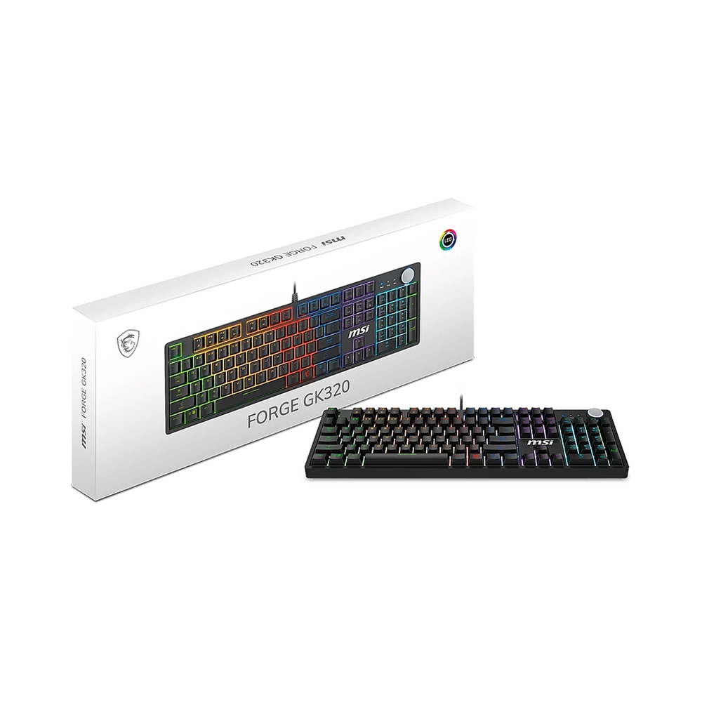Клавиатура MSI Forge GK320, черный — KSKSHOP.RU