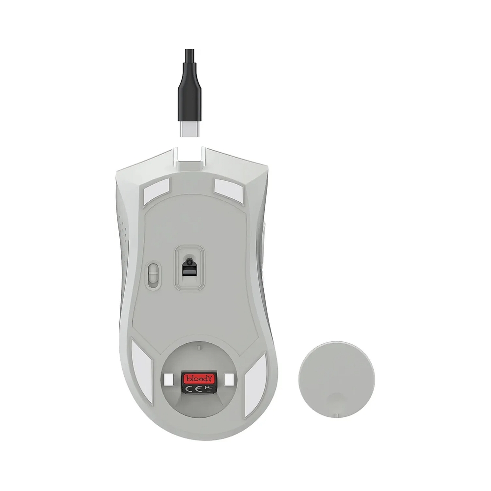 Мышь беспроводная A4TECH Bloody R90 Plus, белый — KSKSHOP.RU