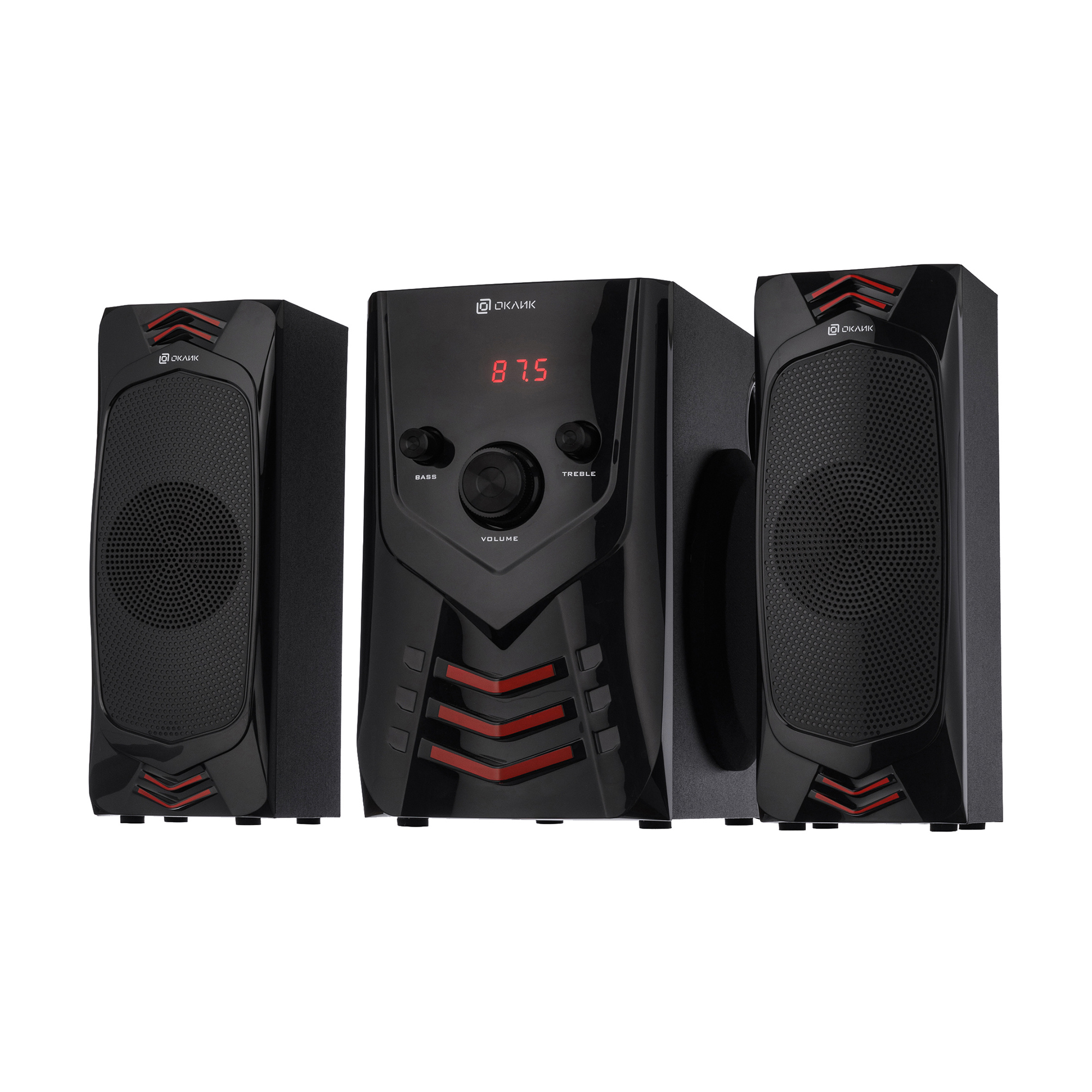 Колонки Oklick OK-432 2.1 черный 25Вт — KSKSHOP.RU