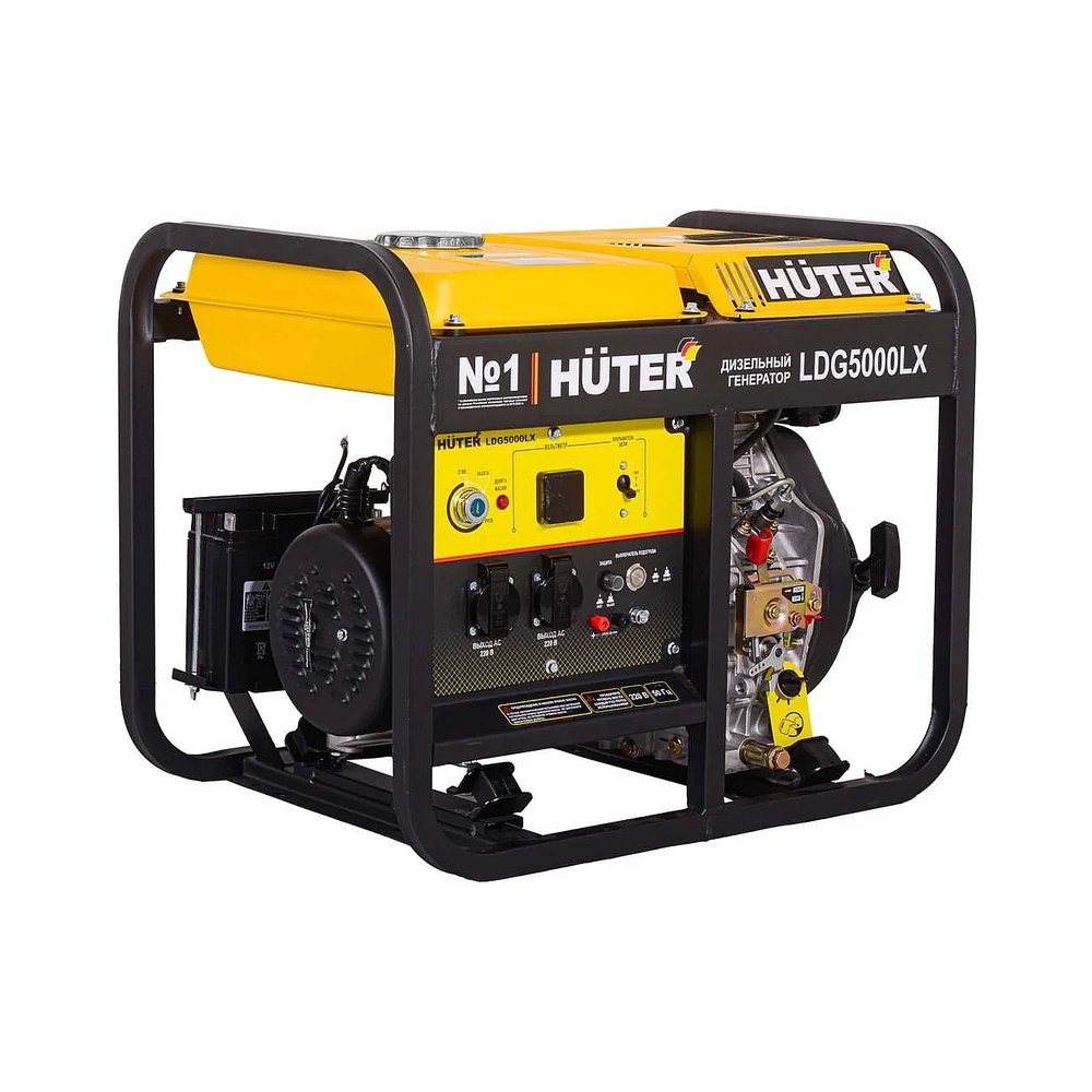 Электрогенератор дизельный Huter LDG 5000LX, 3.3 кВт, 82 дБ, 79 кг — KSKSHOP.RU