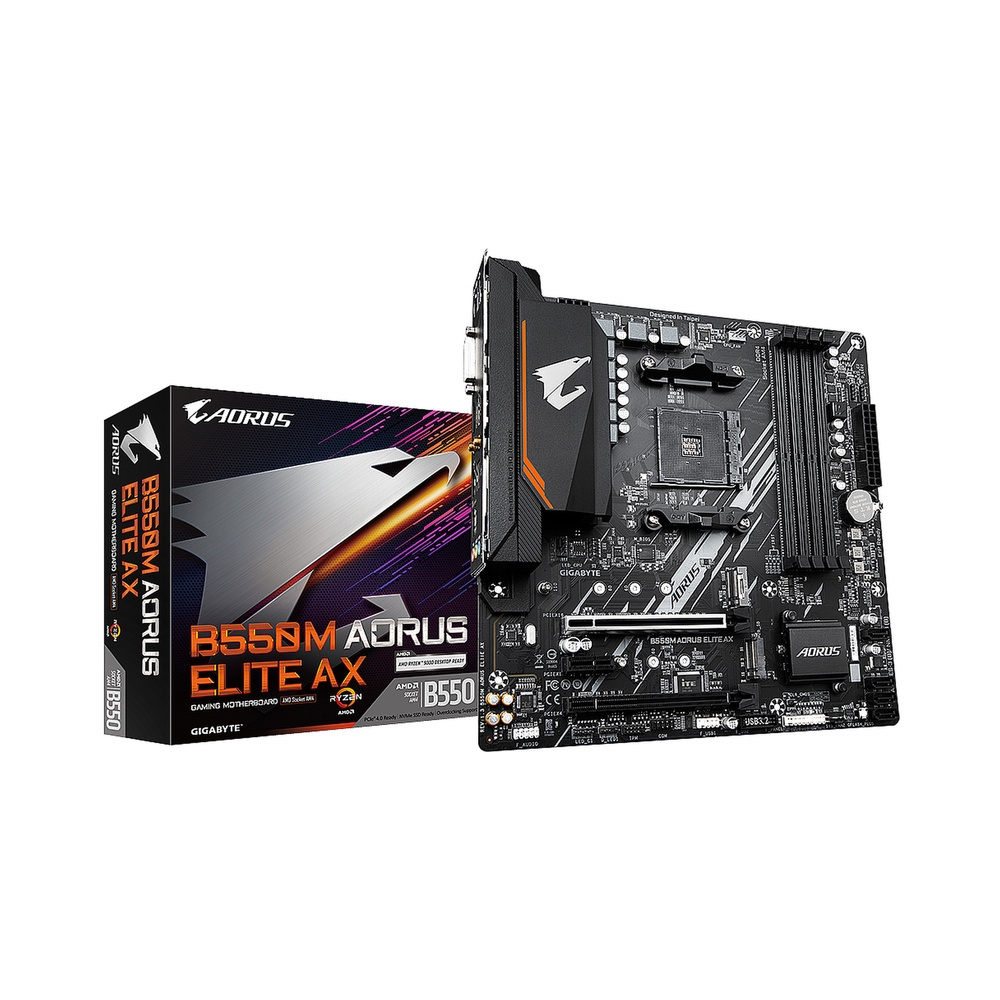 Материнская плата GIGABYTE B550M AORUS ELITE AX — KSKSHOP.RU