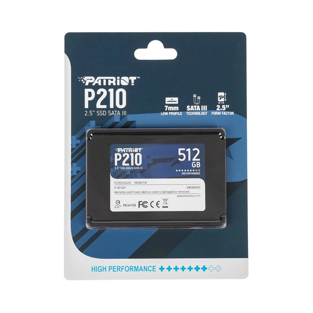 Накопитель SSD Patriot Memory P210 [P210S512G25] 512Gb — KSKSHOP.RU