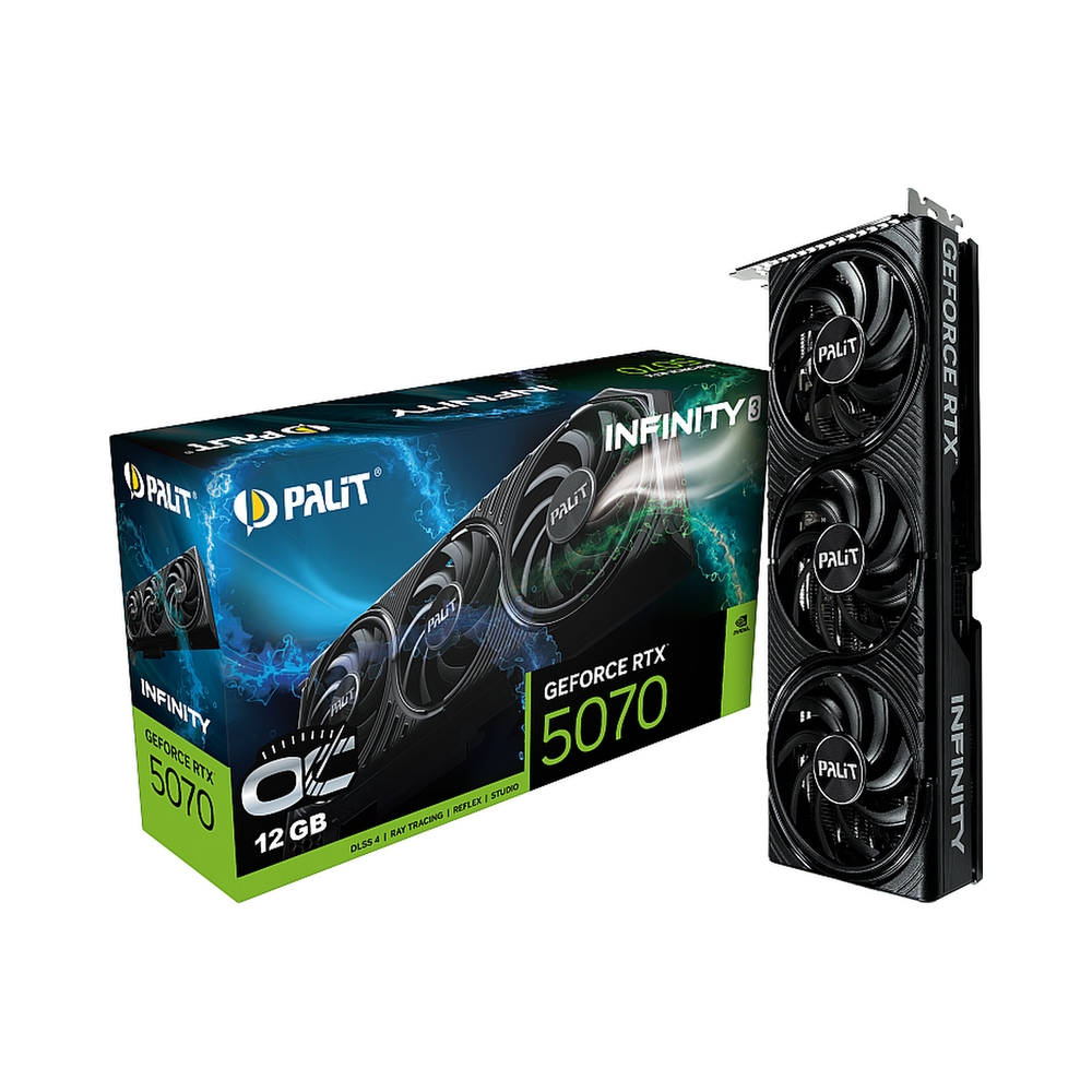 Видеокарта Palit GeForce RTX 5070 Infinity 3 OC [NE75070S19K9-GB2050S] — KSKSHOP.RU