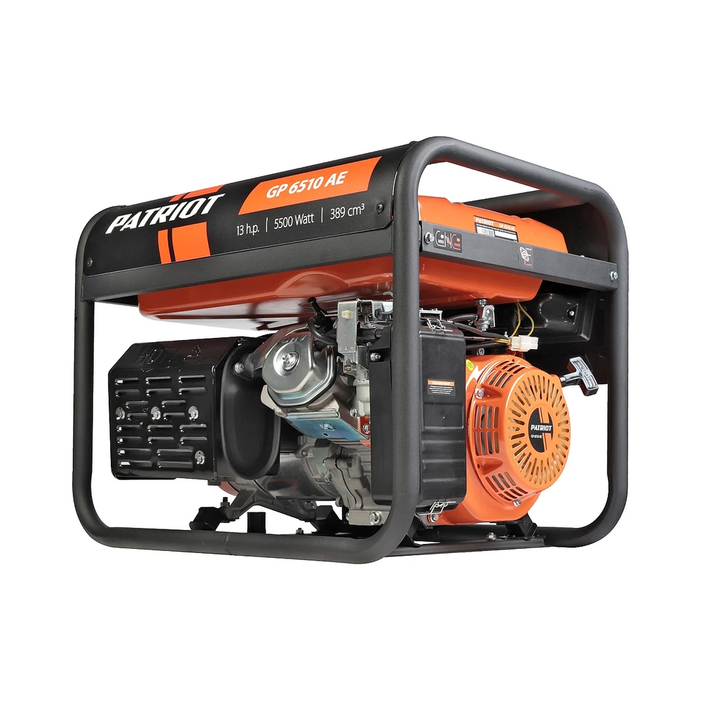 Электрогенератор бензиновый Patriot GP 6510AE, 5.5 кВт, 78 дБ, 80 кг — KSKSHOP.RU