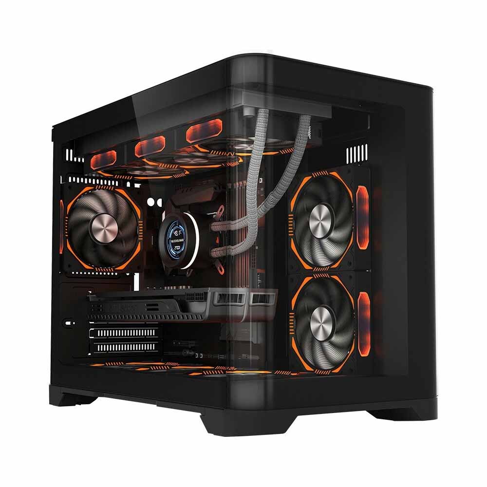 картинка Корпус 1STPLAYER Uview UV6 Black / mATX от магазина Одежда+
