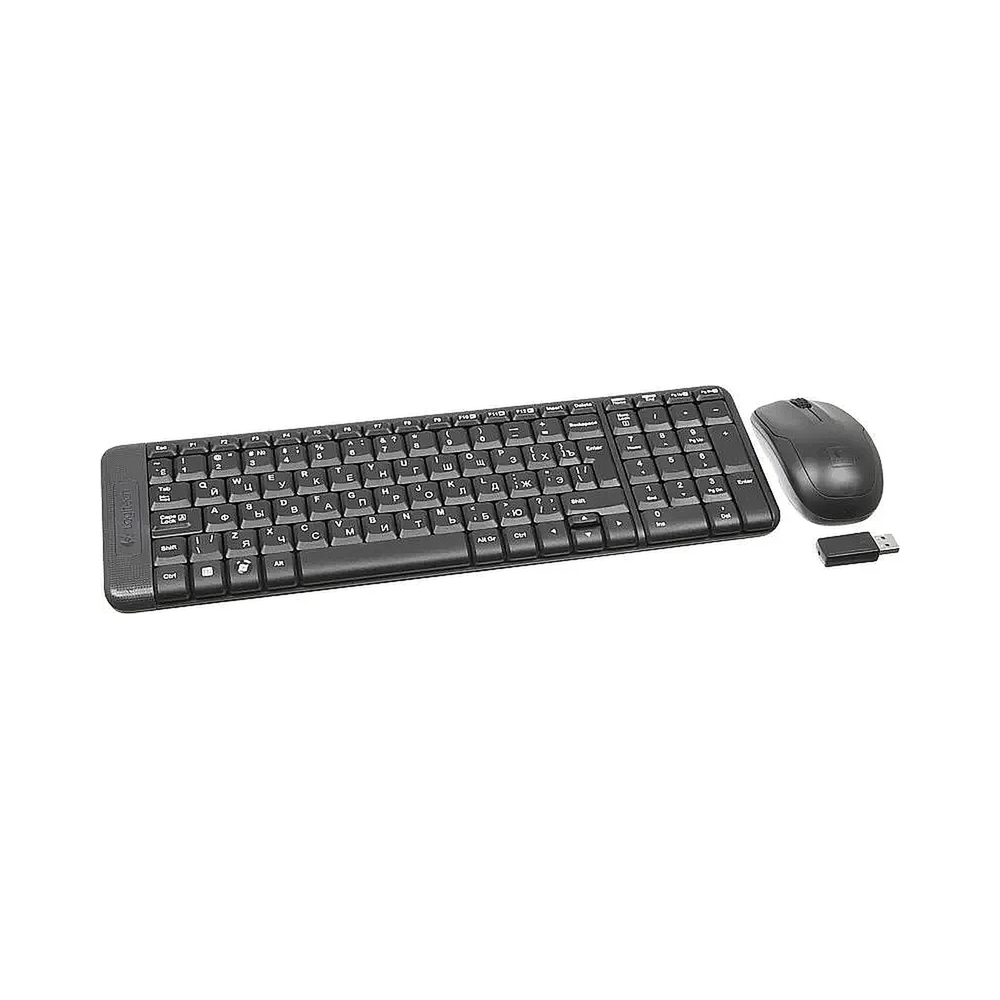 Клавиатура+мышь беспроводные Logitech MK220, черный — KSKSHOP.RU