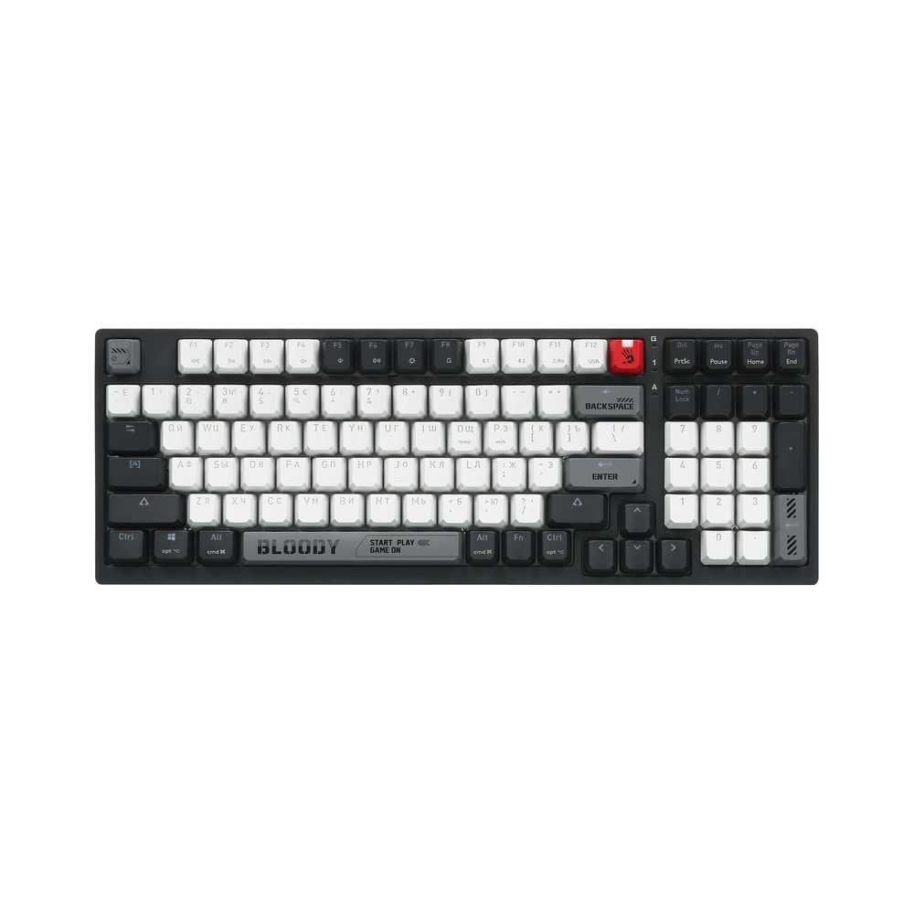 Клавиатура беспроводная A4Tech Bloody WS98, черный/серый — KSKSHOP.RU