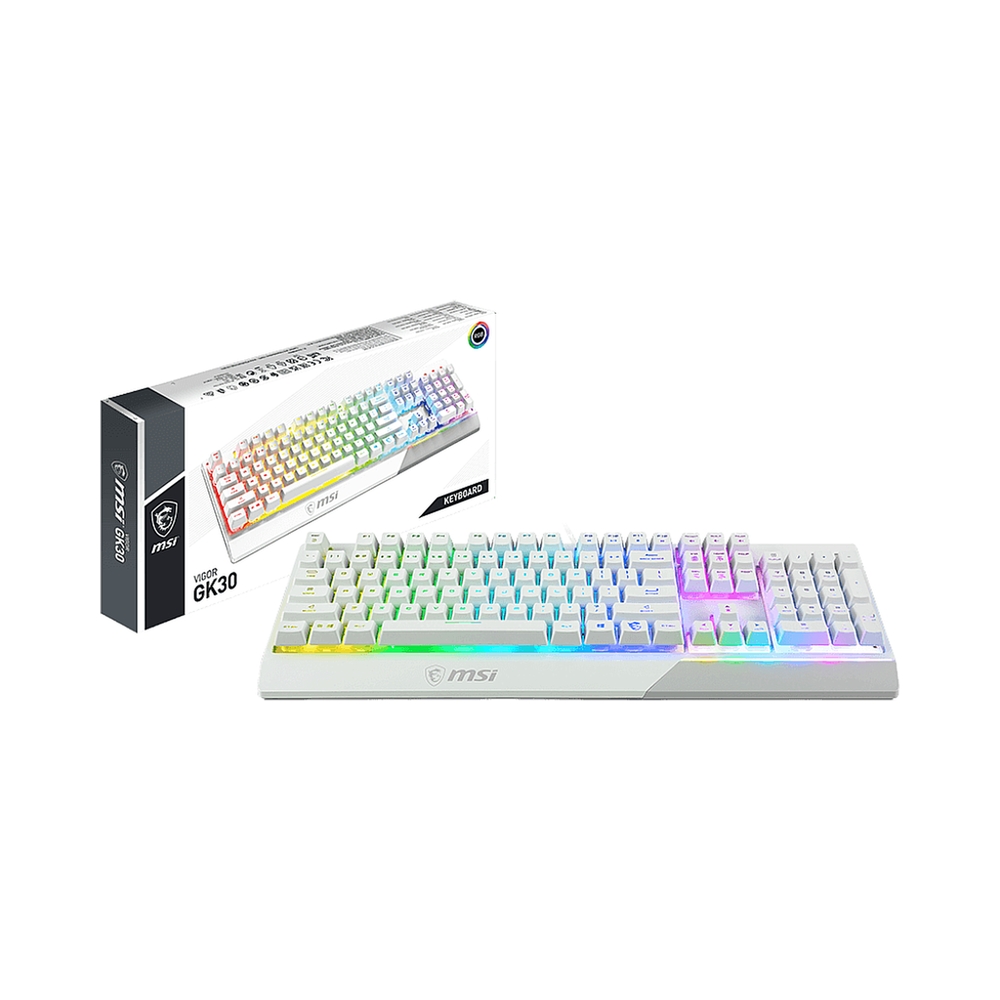 Клавиатура MSI GAMING VIGOR GK30, белый — KSKSHOP.RU