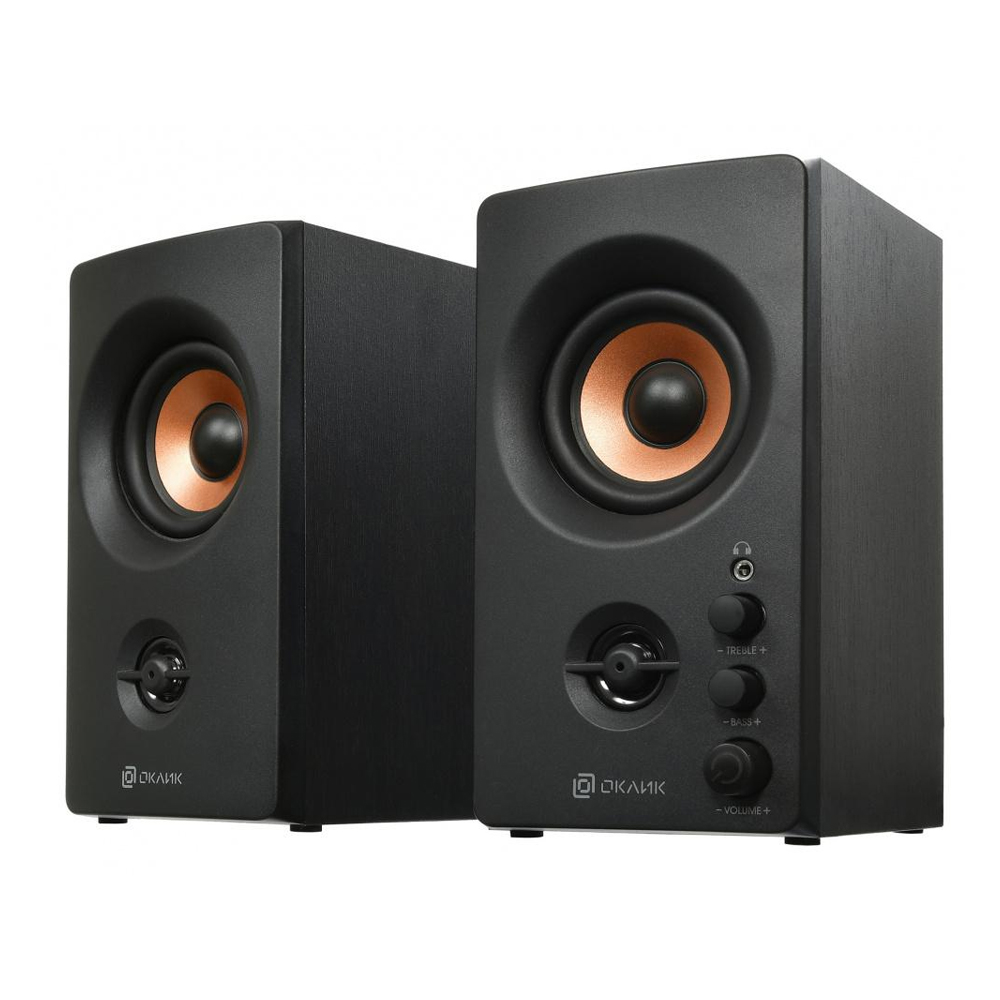 Колонки Oklick OK-164 2.0 черный 30Вт — KSKSHOP.RU
