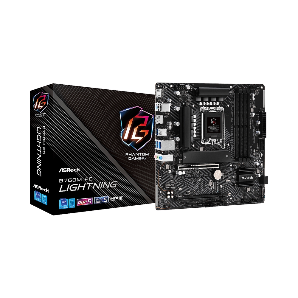 картинка Материнская плата ASRock B760M PG LIGHTNING 4xDDR5 от магазина Одежда+