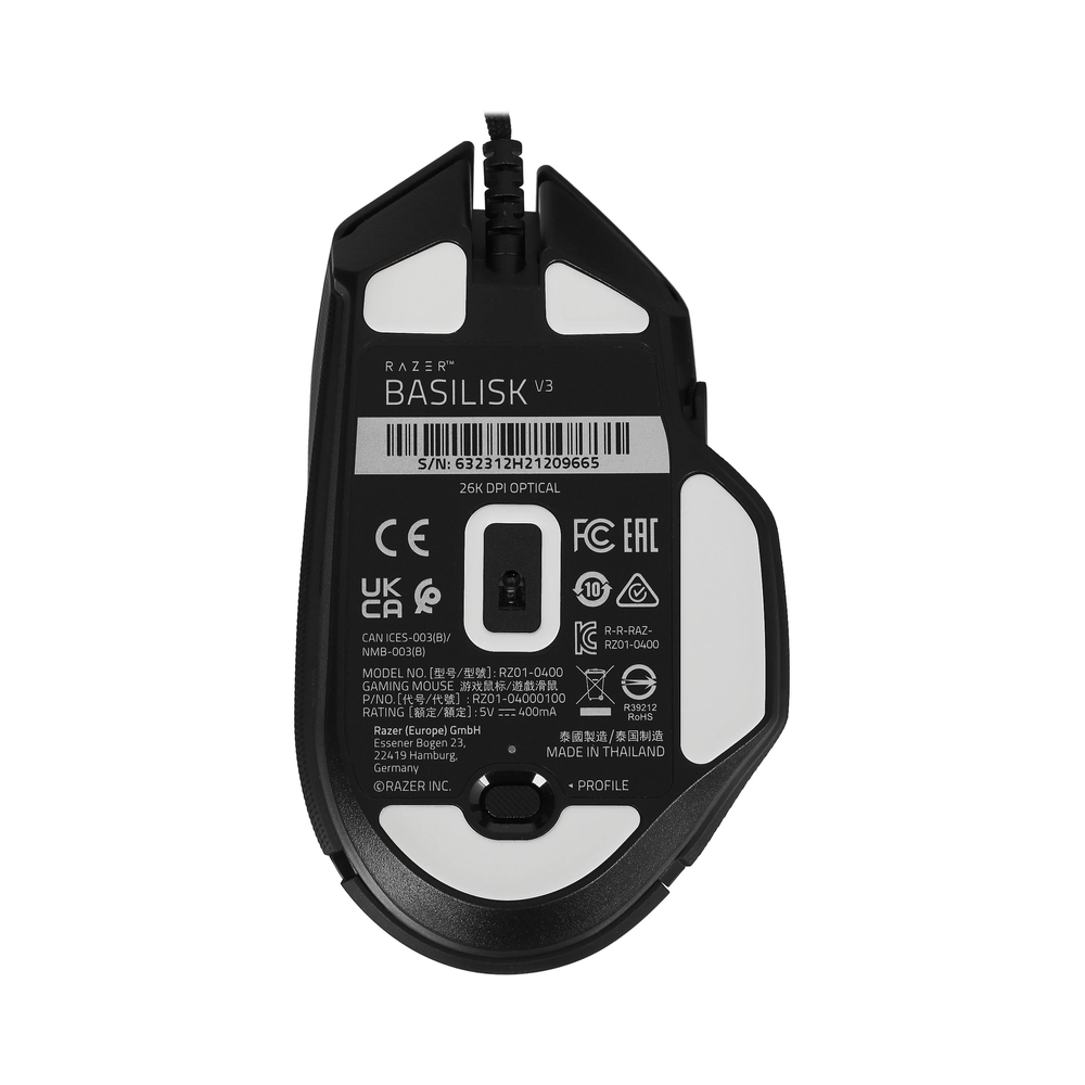 Мышь проводная Razer Basilisk V3 [RZ01-04000100-R3M1], черный — KSKSHOP.RU
