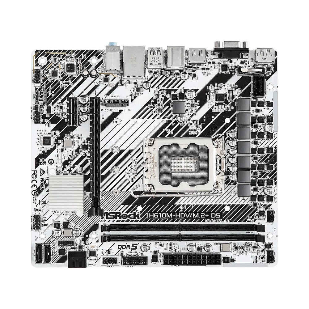 Материнская плата Asrock H610M-HDV/M.2+ D5 — KSKSHOP.RU
