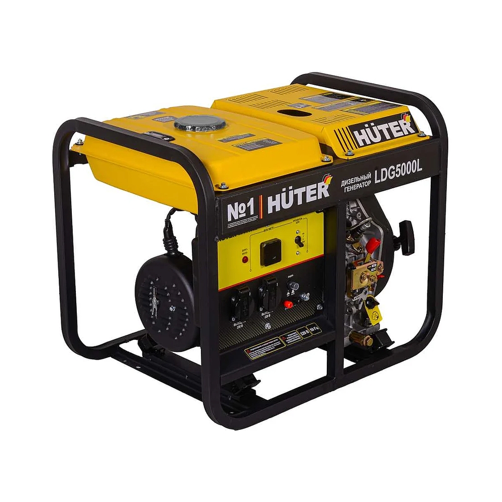 Электрогенератор дизельный Huter LDG 5000L, 3.3 кВт, 82 дБ, 68.7 кг — KSKSHOP.RU