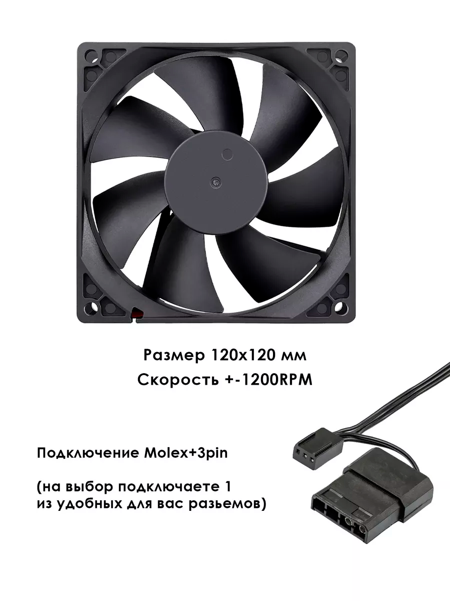 картинка Кулер NOBRAND (120мм MOLEX) от магазина Одежда+