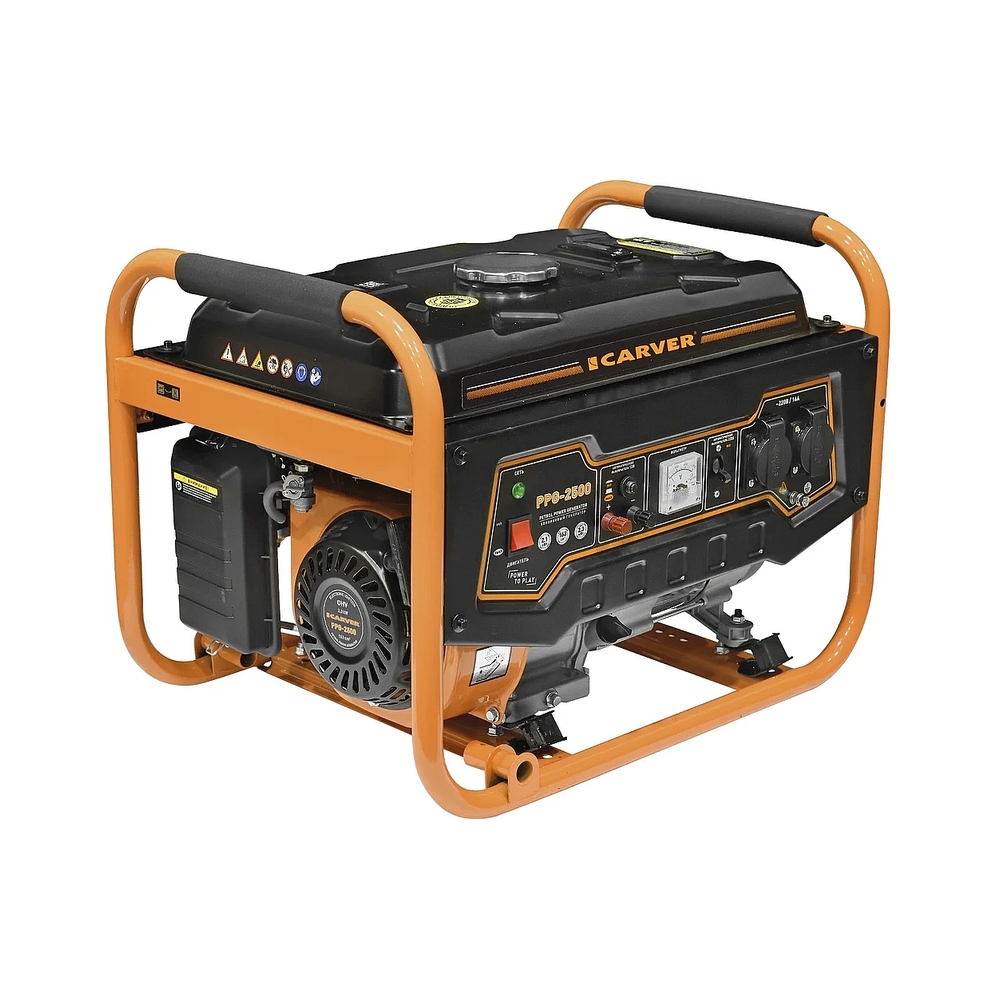 Электрогенератор бензиновый Carver PPG-2500, 2.3 кВт, 67 дБ, 40 кг — KSKSHOP.RU