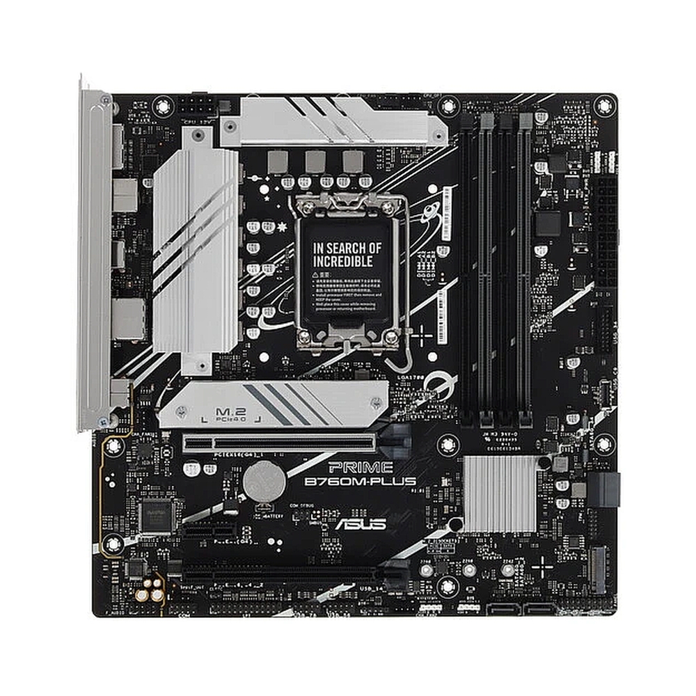 Материнская плата Asus PRIME B760M-PLUS Soc-1700 Intel B760 4xDDR5 mATX AC`97 8ch(7.1) 2.5Gg RAID+HDMI+DP — KSKSHOP.RU