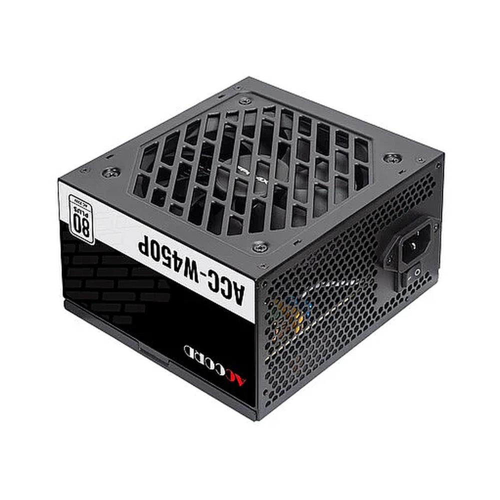 Блок питания Accord ATX 450W ACC-W450P 80 PLUS WHITE (20+4pin) 120mm fan 6xSATA — KSKSHOP.RU