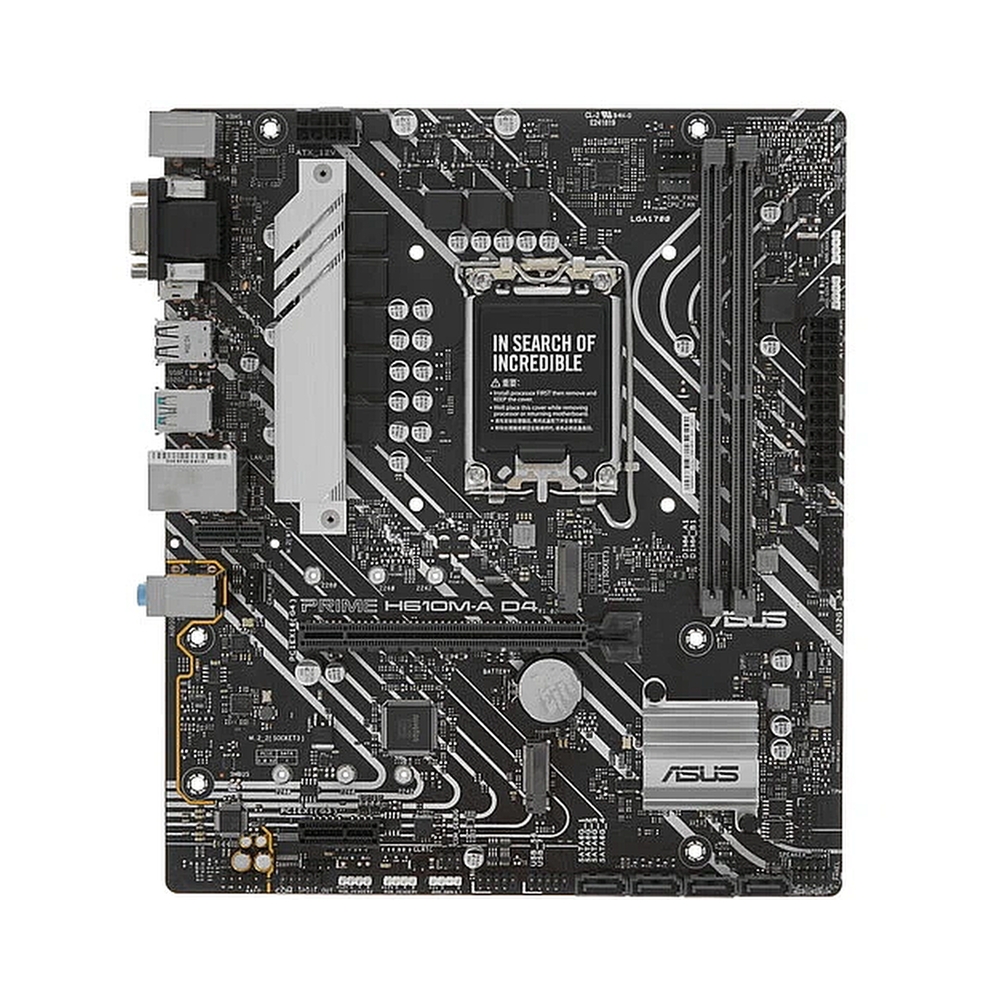 Материнская плата ASUS PRIME H610M-A-CSM, LGA1700, H610, 2*DDR5, VGA + DP + HDMI, 4 SATA 6, 2*M.2, USB 3.2, USB 2.0, mATX; 90MB1G20-M0EAYC — KSKSHOP.RU