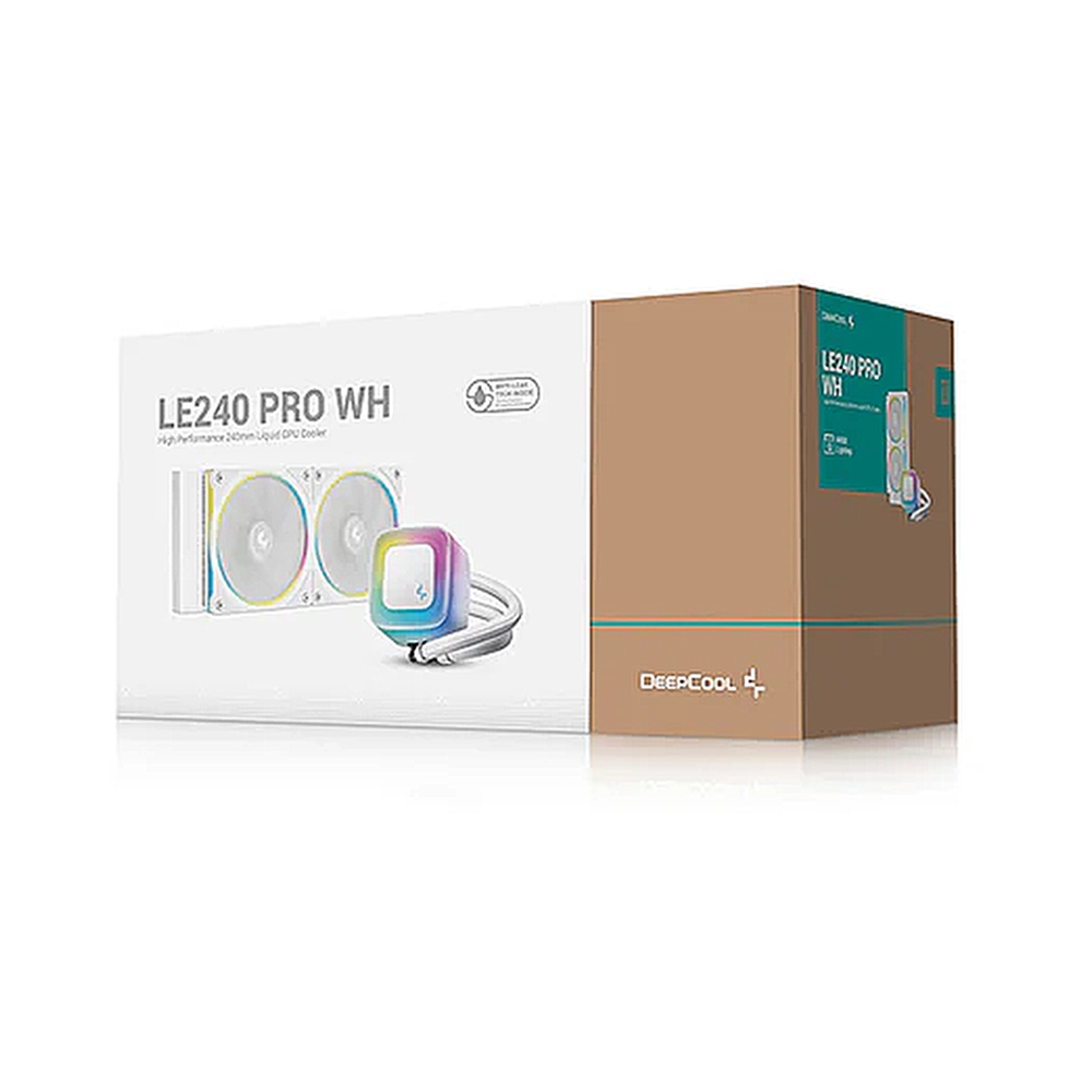 Система водяного охлаждения Deepcool LE240 Pro ARGB, белый — KSKSHOP.RU