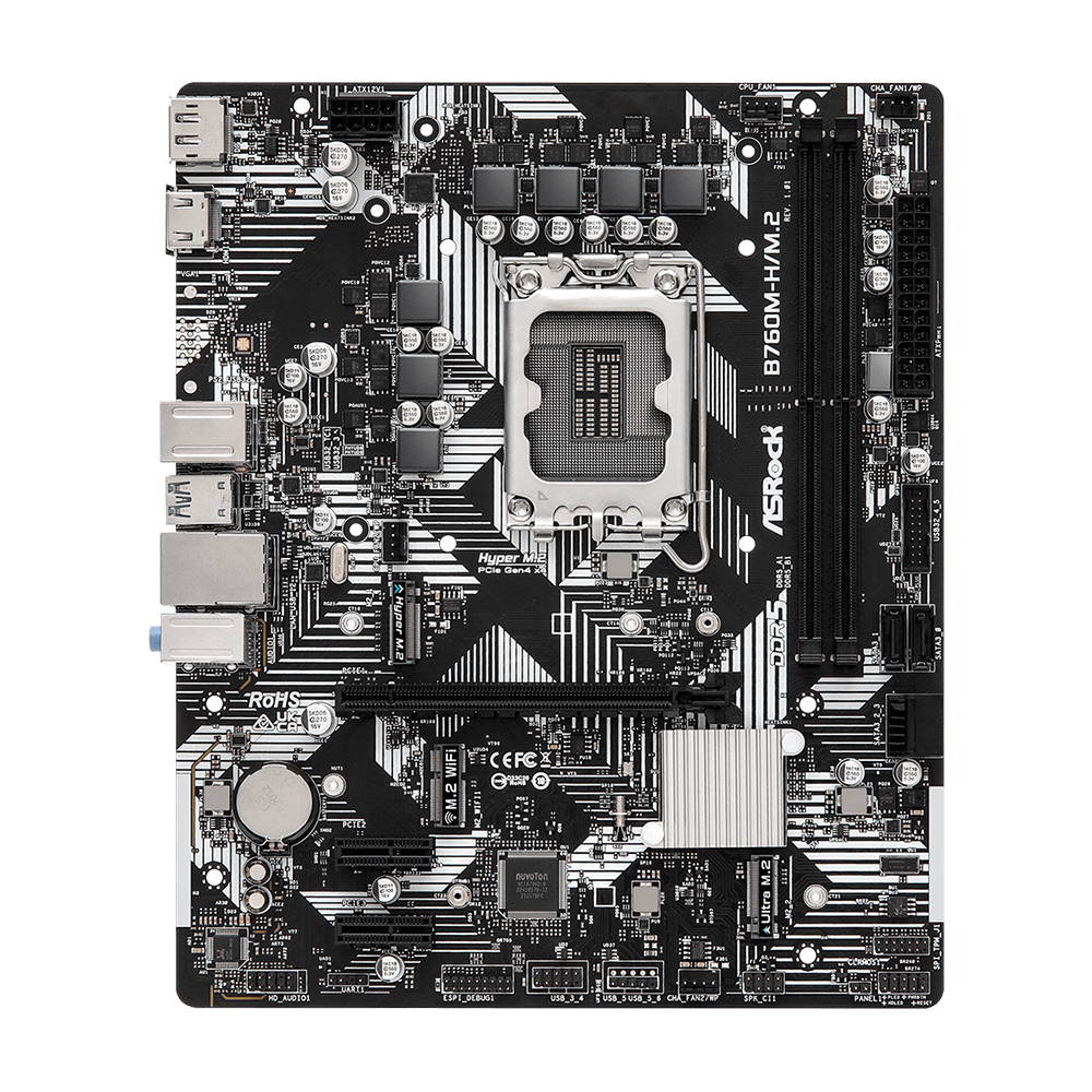 Материнская плата Asrock B760M-H/M.2 — KSKSHOP.RU