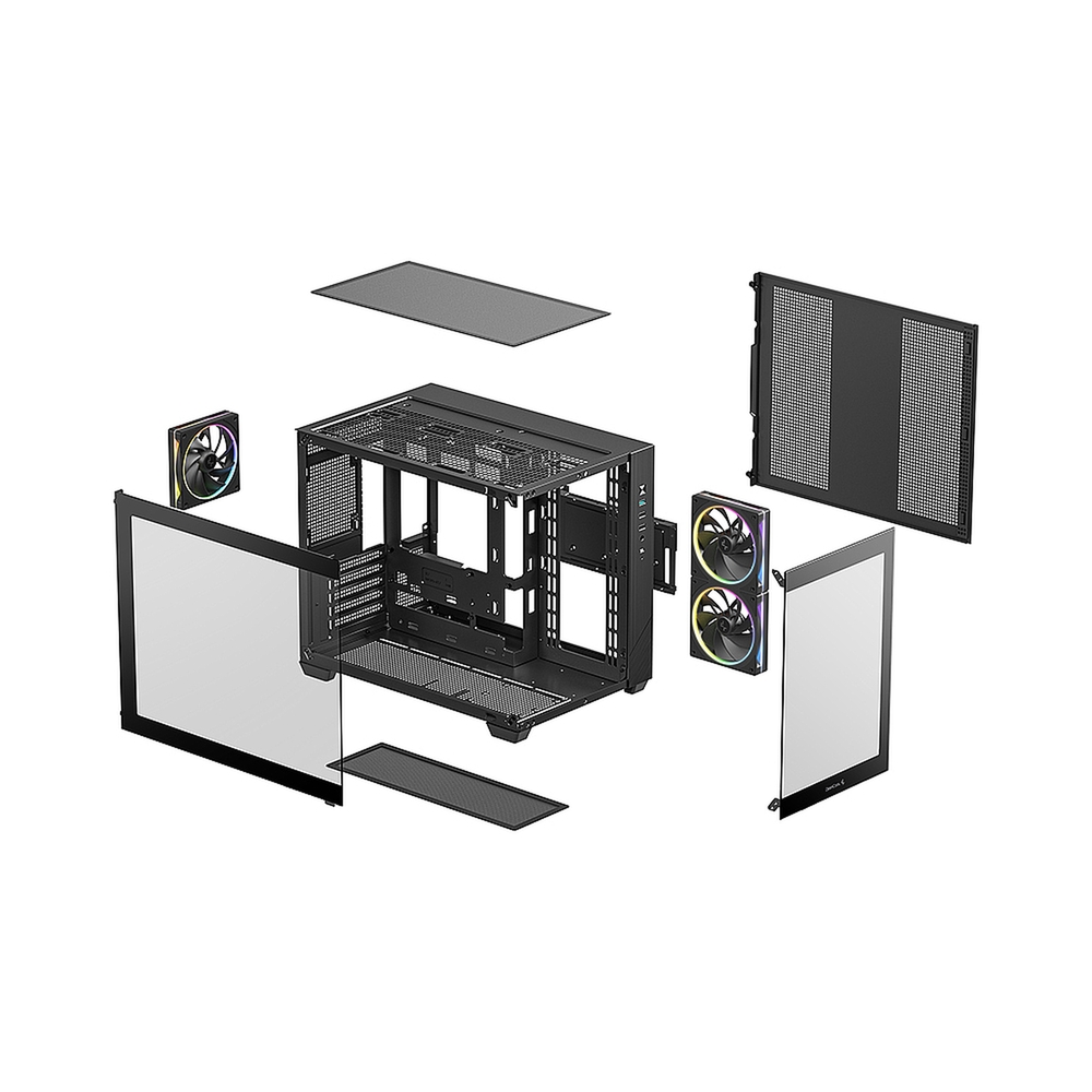 Корпус Deepcool CG330 3F, черный — KSKSHOP.RU