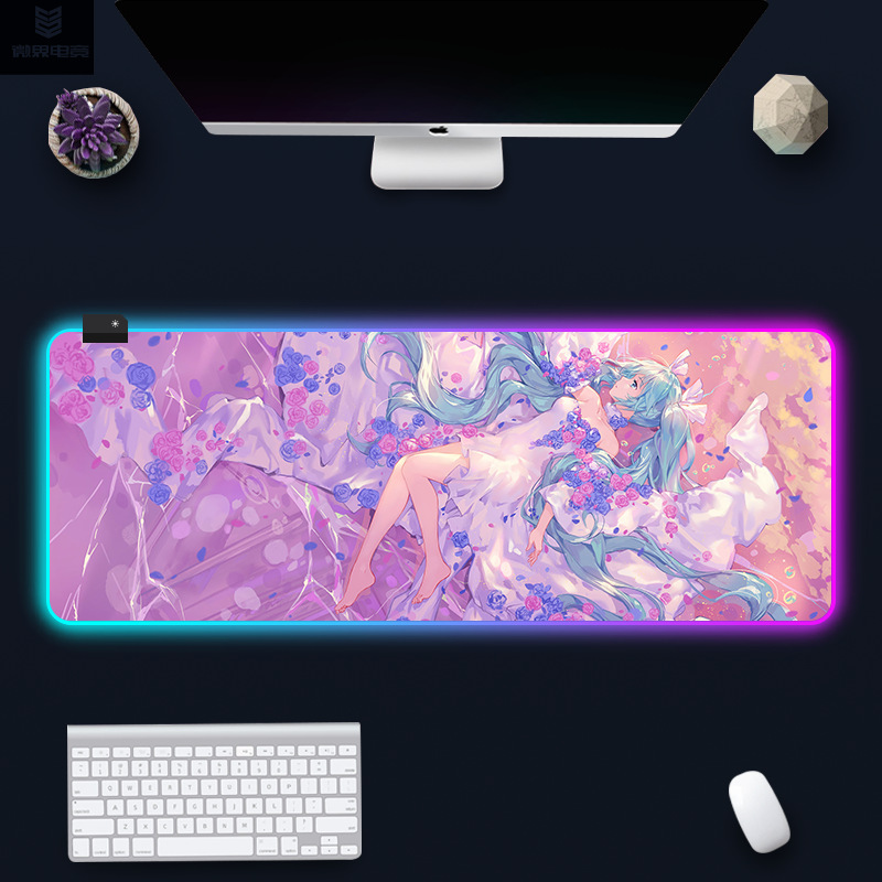 Коврик RGB Hatsune Miku №6 (300x800x4) — KSKSHOP.RU