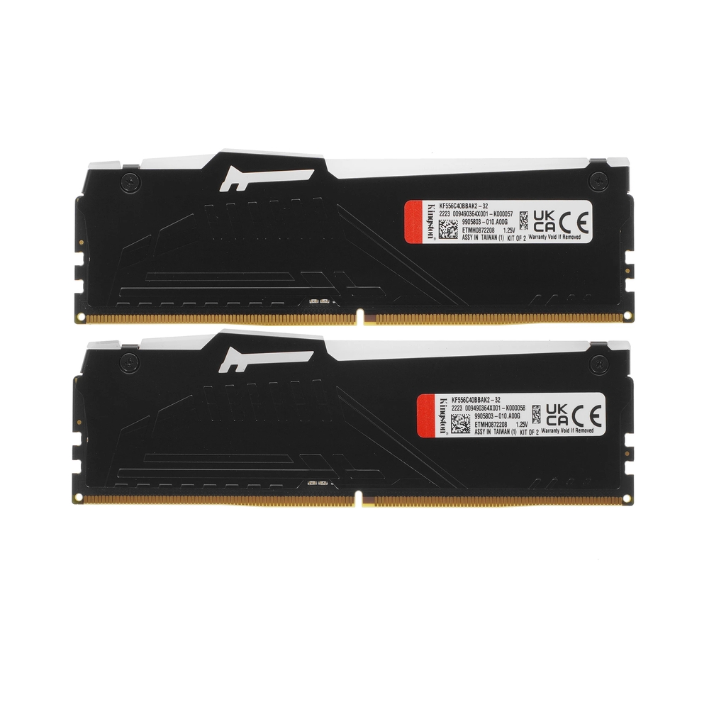 Оперативная память Kingston FURY Beast Black RGB [KF556C40BBAK2-32] 32GB KIT D5 — KSKSHOP.RU