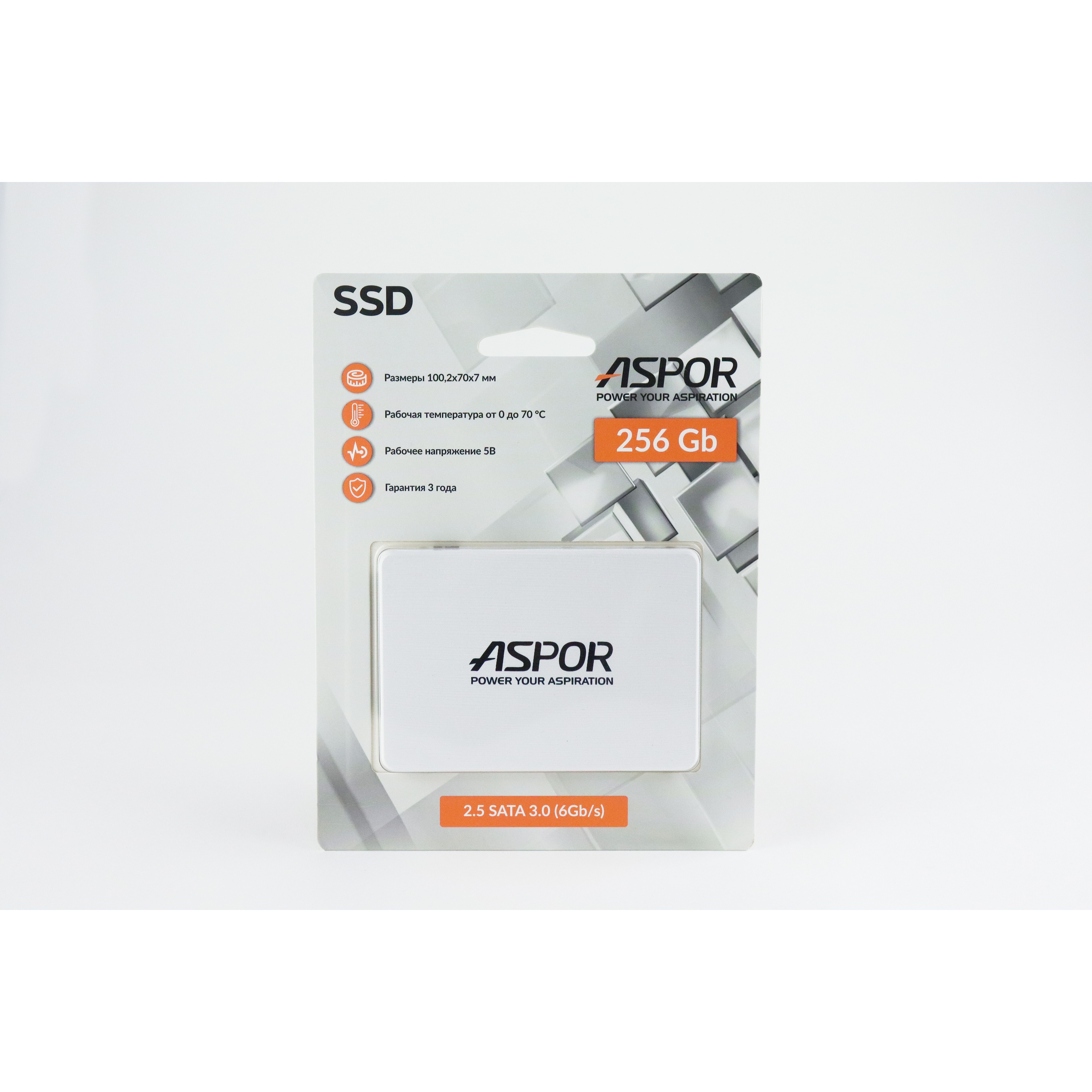 Накопитель SSD 2.5" 256GB SATA3 Aspor — KSKSHOP.RU