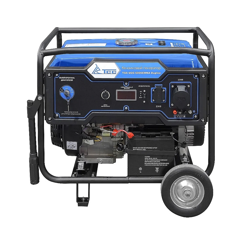 Электрогенератор бензиновый ТСС SGG 6000EHNA Duplex, 6.5 кВт, 74 дБ, 85 кг — KSKSHOP.RU