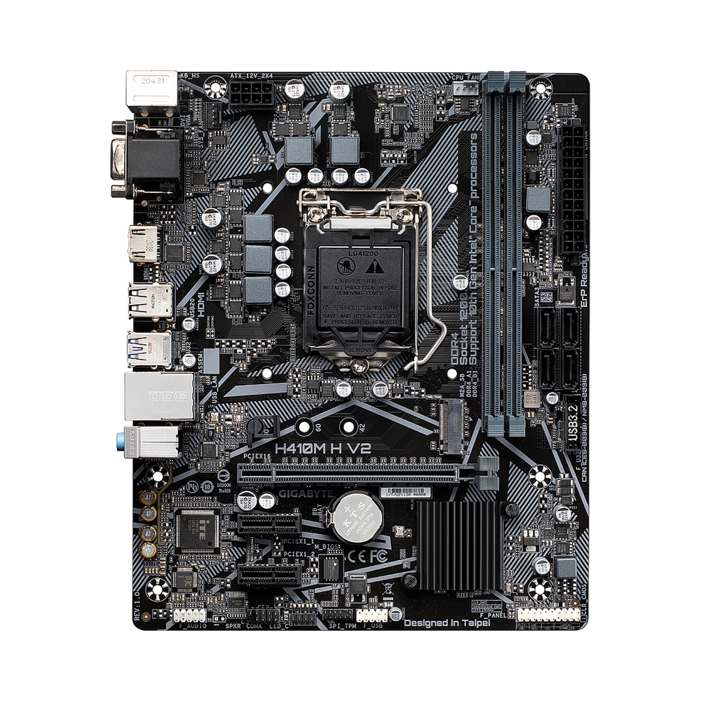 Материнская плата Gigabyte H410M H V2 — KSKSHOP.RU