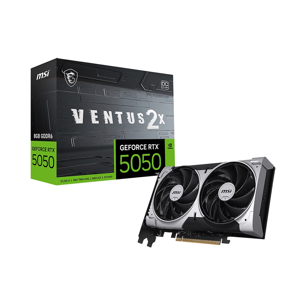 Видеокарта MSI GeForce RTX 5050 VENTUS 2X OC [RTX 5050 8G VENTUS 2X OC] — KSKSHOP.RU