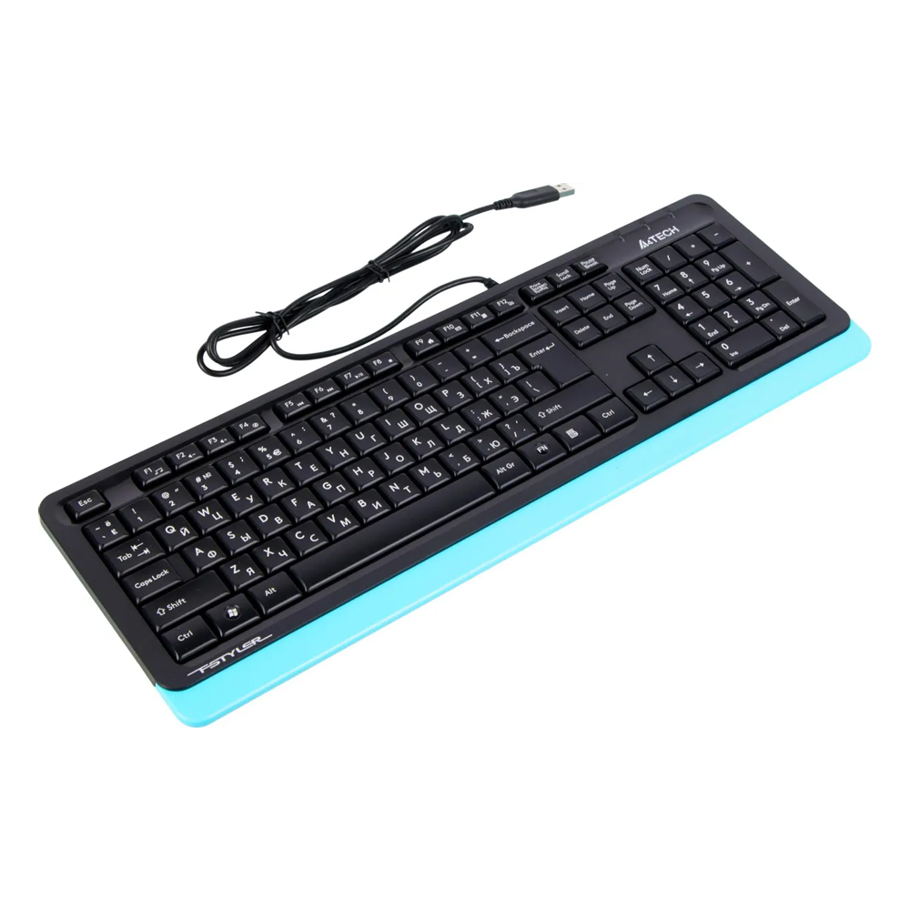 Клавиатура A4Tech Fstyler FK10 черный/синий — KSKSHOP.RU