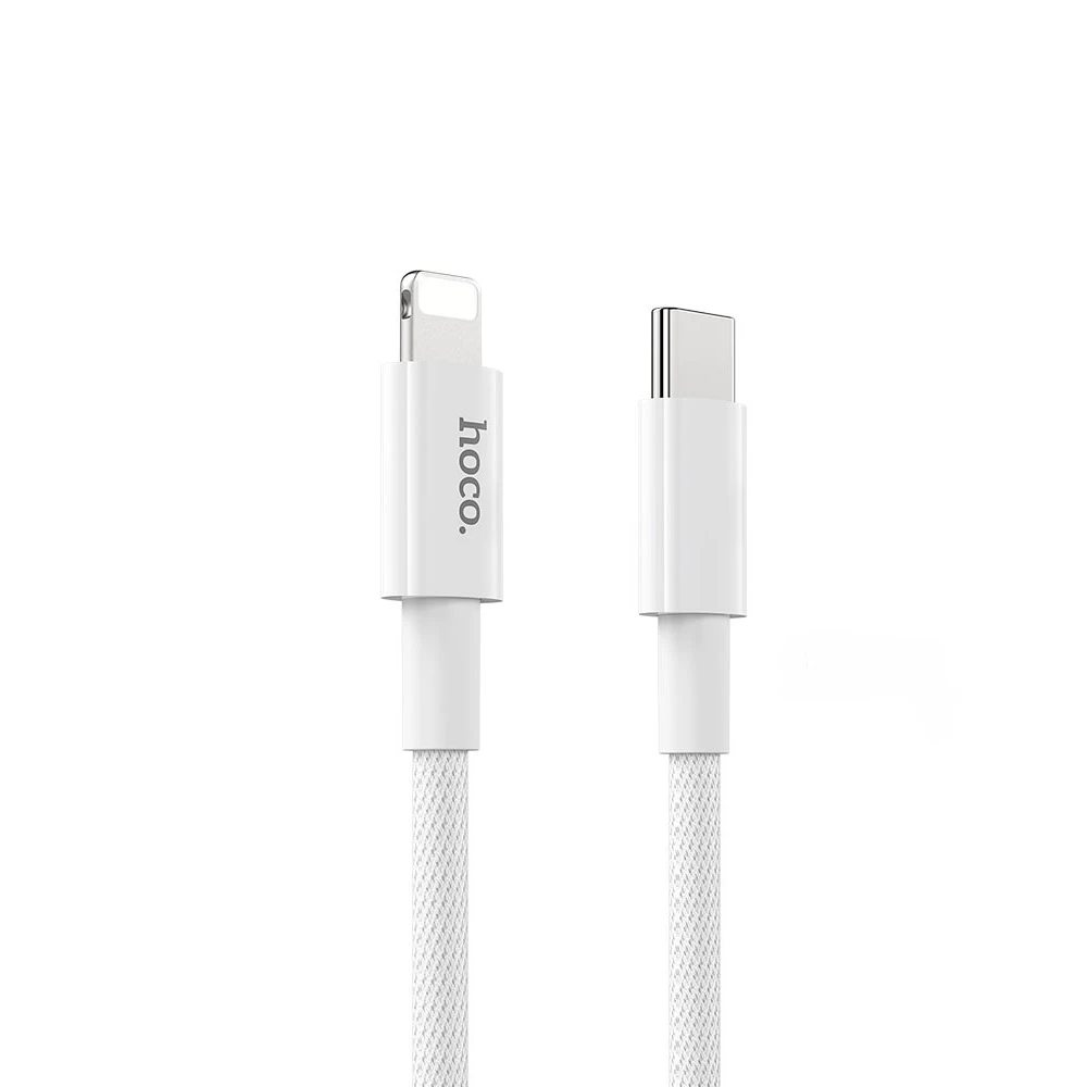 Кабель Type-C HOCO X56 для Lightning, PD20, 3.0A, 1м, белый — KSKSHOP.RU